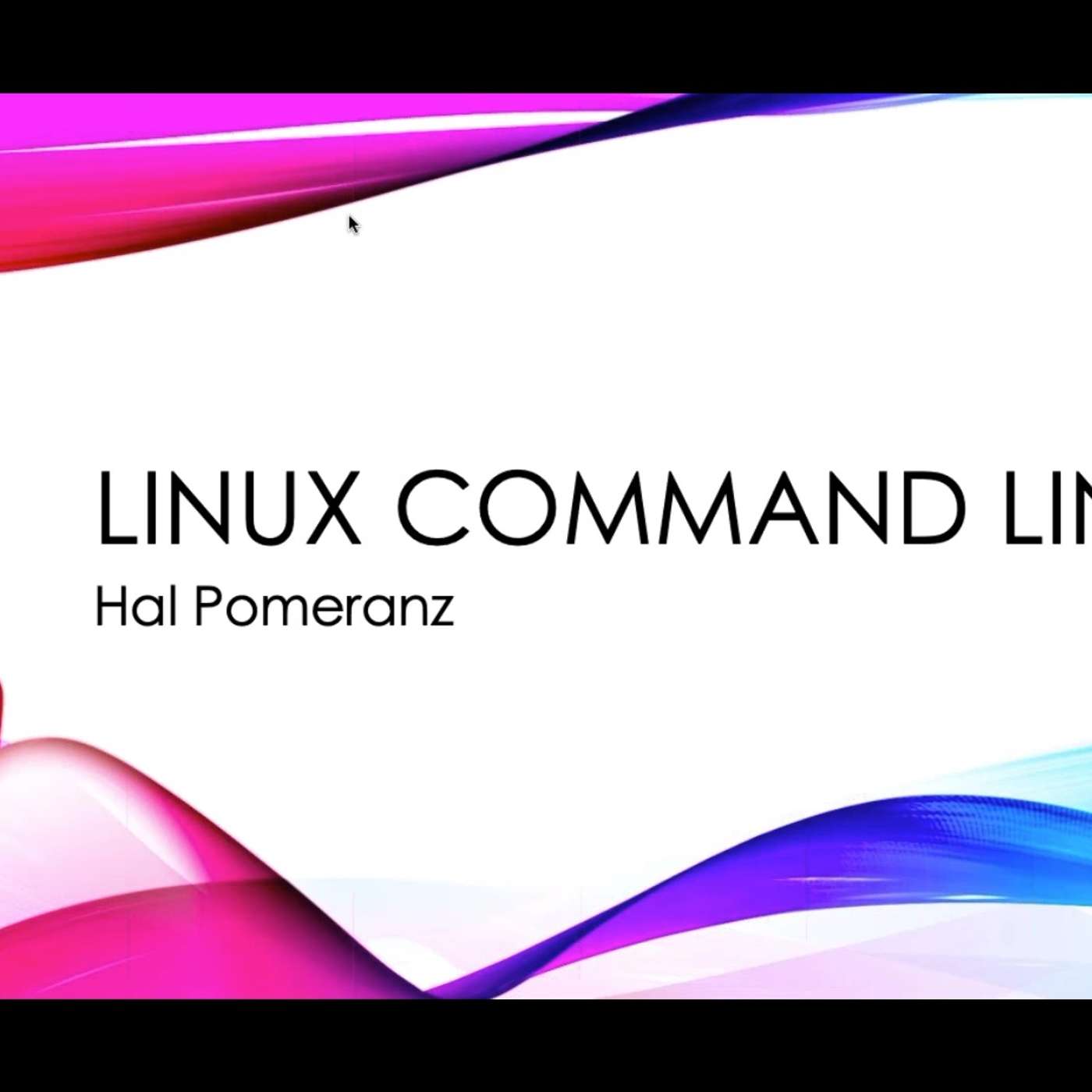 Webcast: Linux Command Line Dojo with Hal Pomeranz