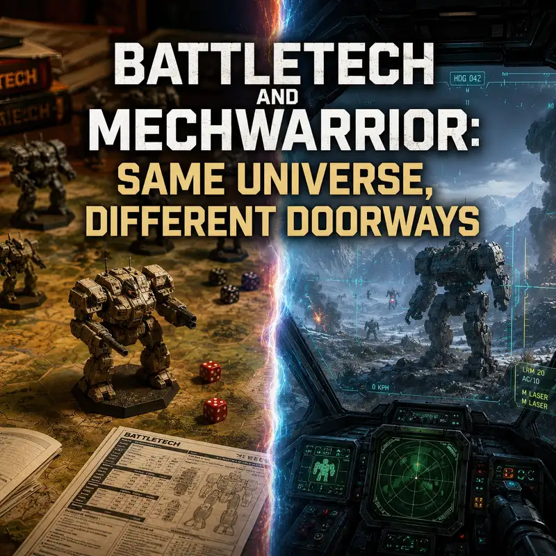 BattleTech and MechWarrior: Same Universe, Different Doorways