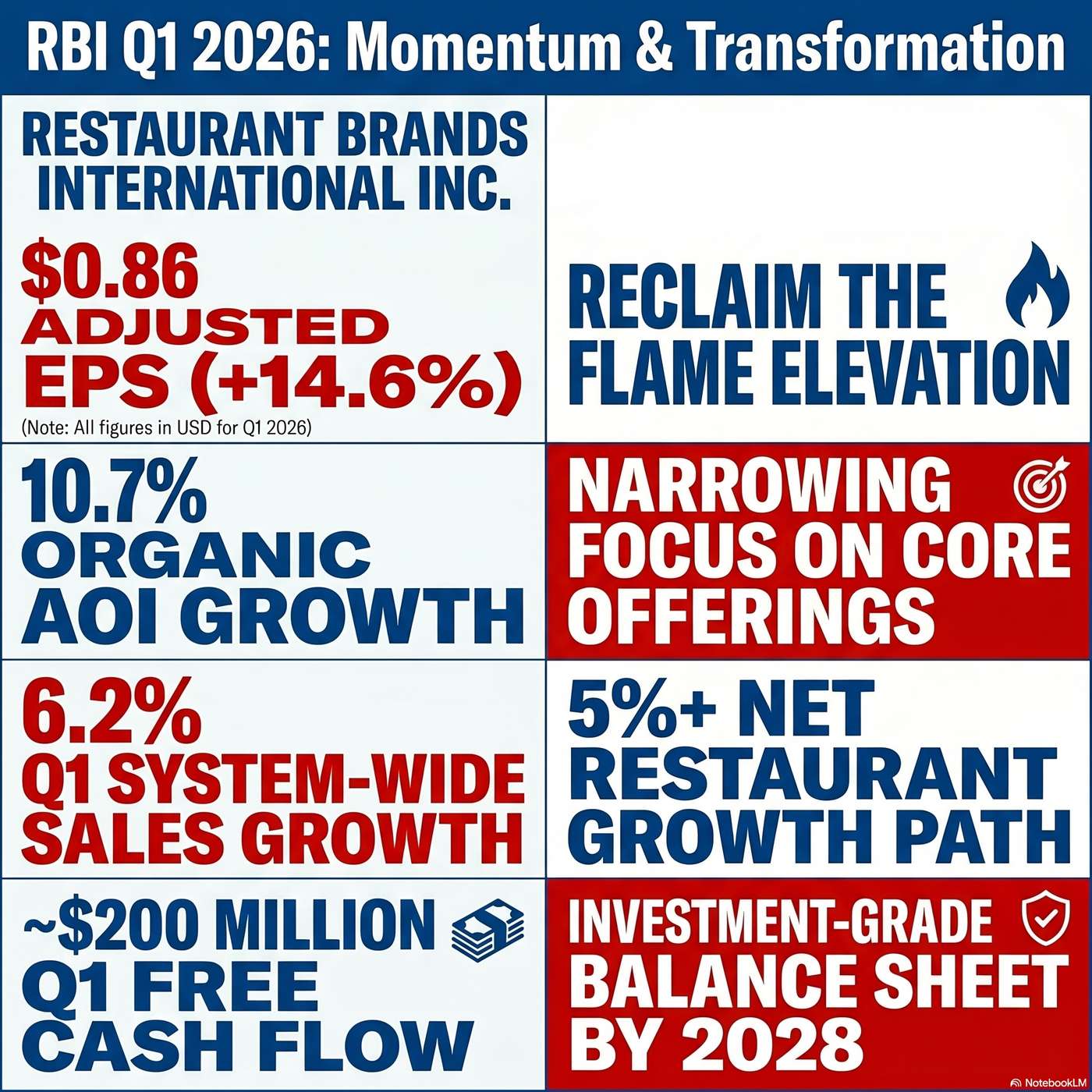 Restaurant Brands International Inc. Announced Q1 2026 Earnings on May 6, 2026, Reporting organic AOI growth of 10.7% artwork