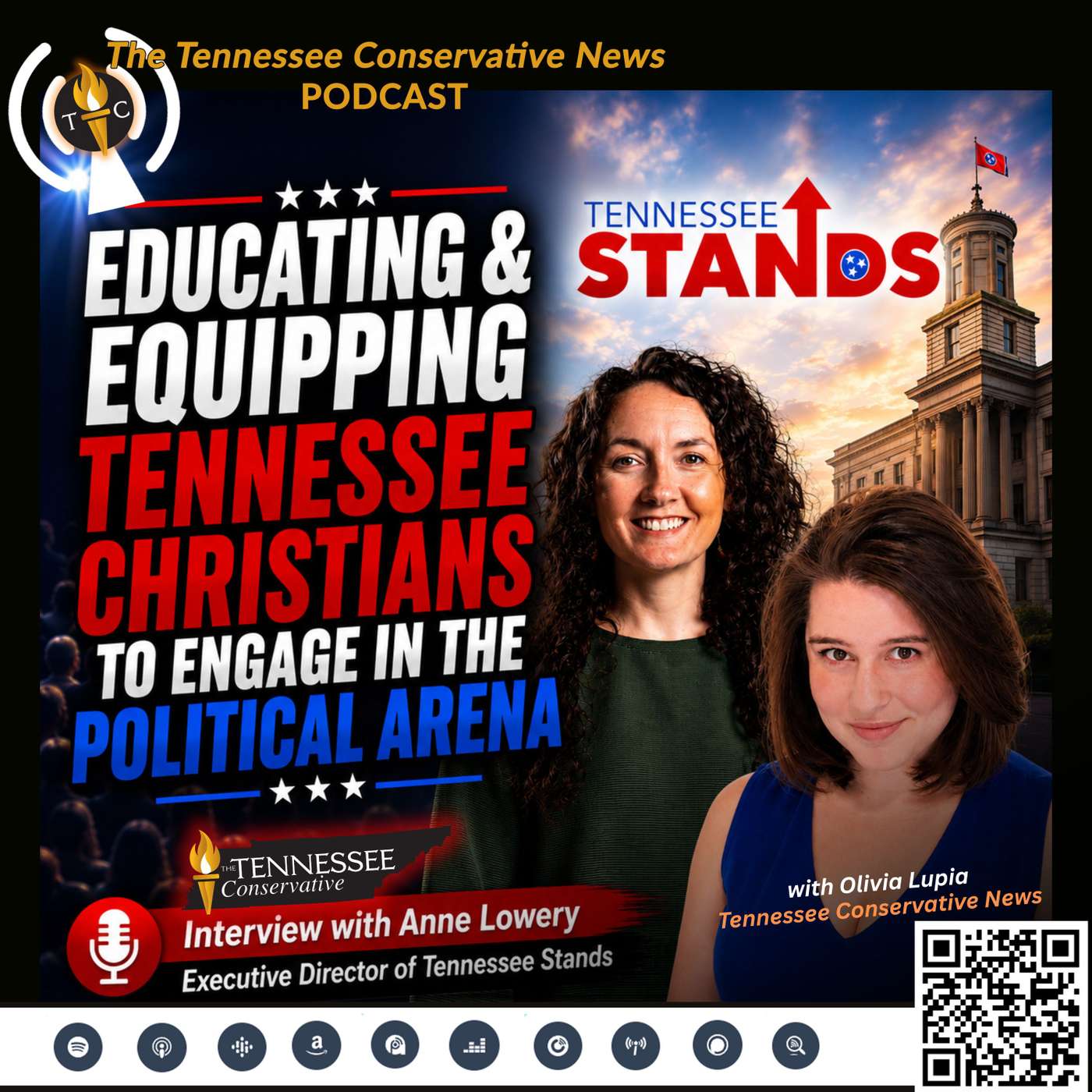 Educating & Equipping Tennessee Christians To Engage In The Political Arena - Interview with Anne Lowery of Tennessee Stands