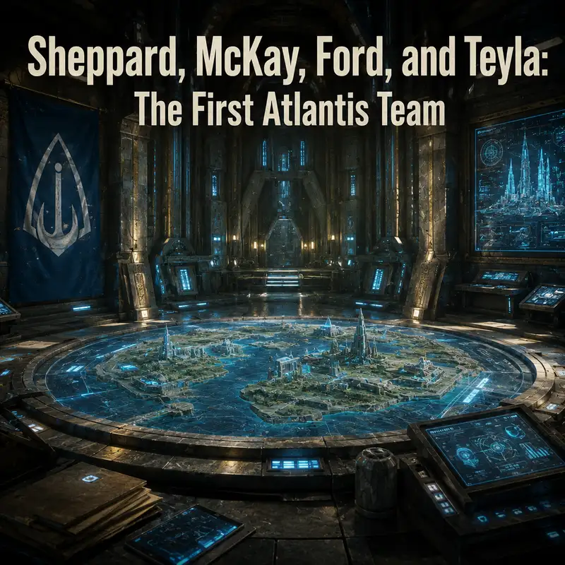 Sheppard, McKay, Ford, and Teyla: The First Atlantis Team