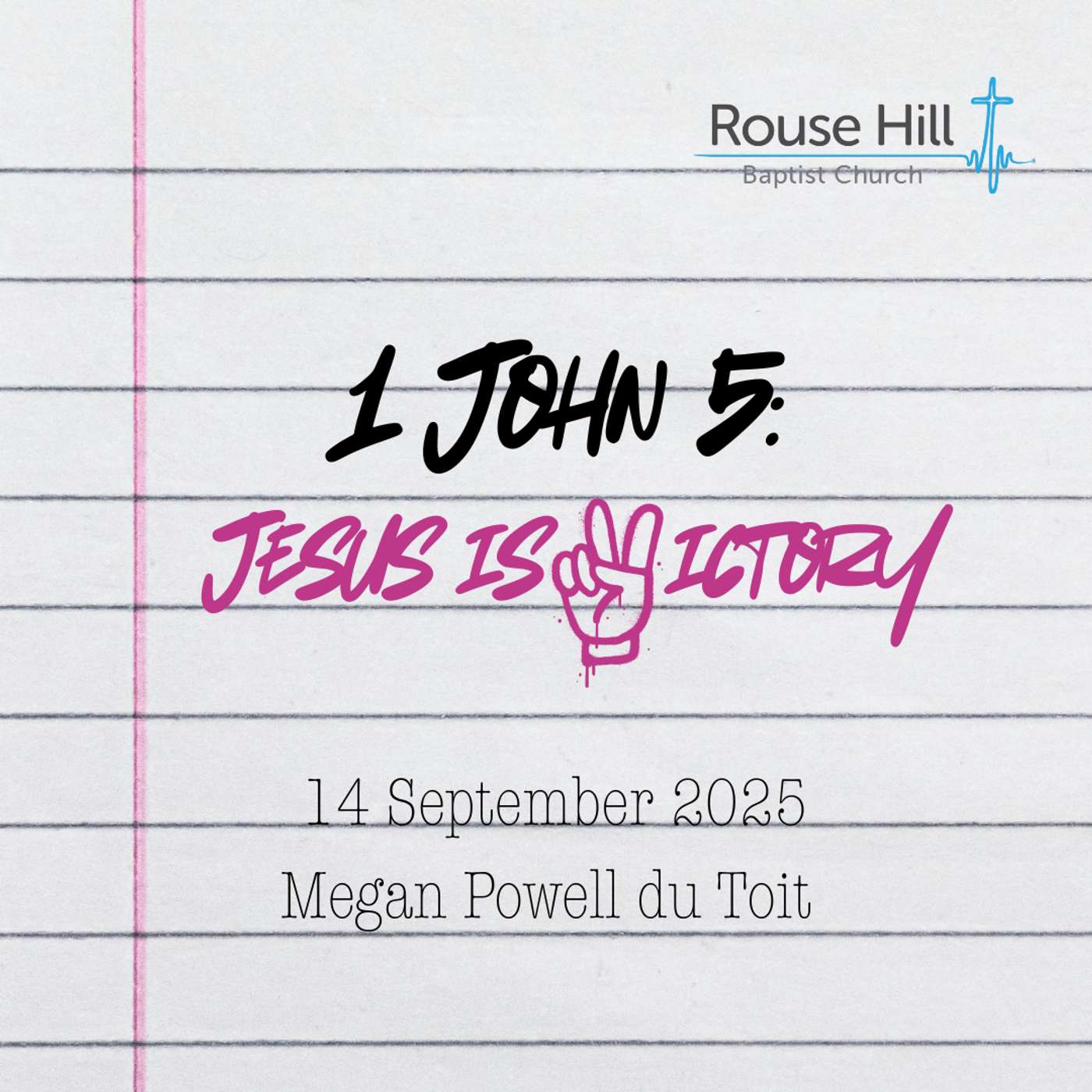 14th September - Love Letter - 1 John - Jesus is Victory - Megan Powell du Toit