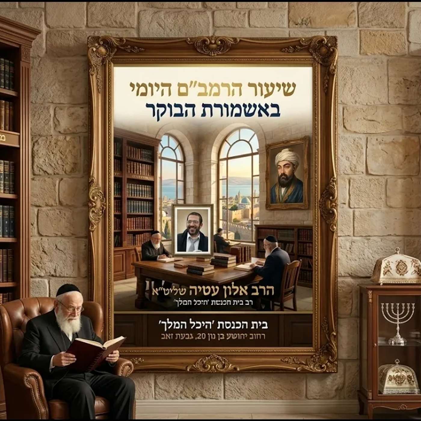 רמב״ם באשמורת הבוקר חלק זמנים הלכות שופר סוכה ולולב שיעור מספר 51 הרב אלון עטיה שליטא