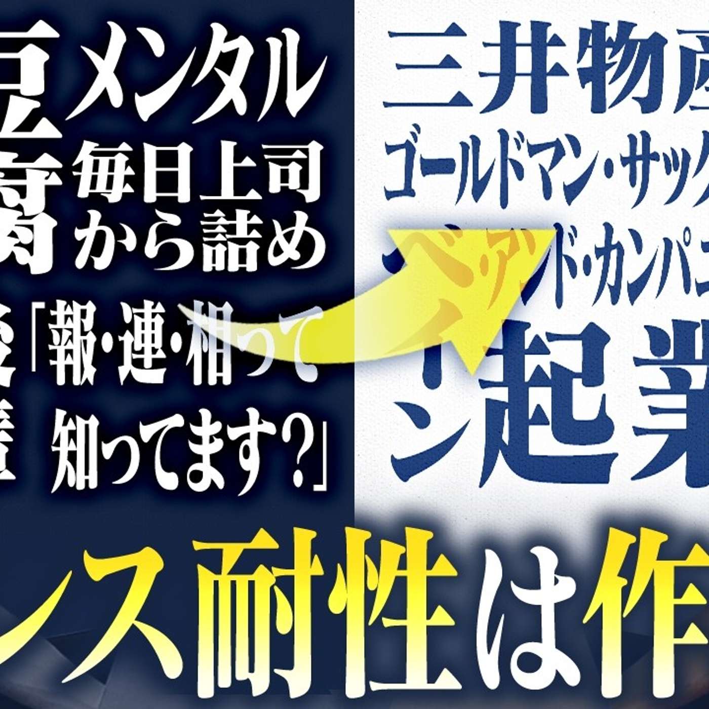 【ストレス耐性は作れる】豆腐メンタルが総合商社、外銀、戦コンを生き抜いた方法 episode artwork
