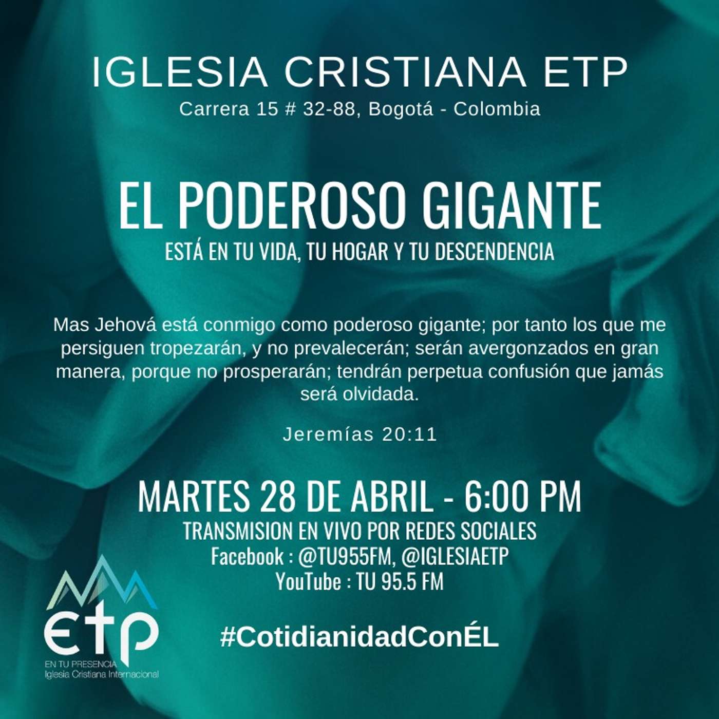 Charlas Iglesia ETP | Pastores Luis Salas y Jeannette Noguera, Iglesia ETP