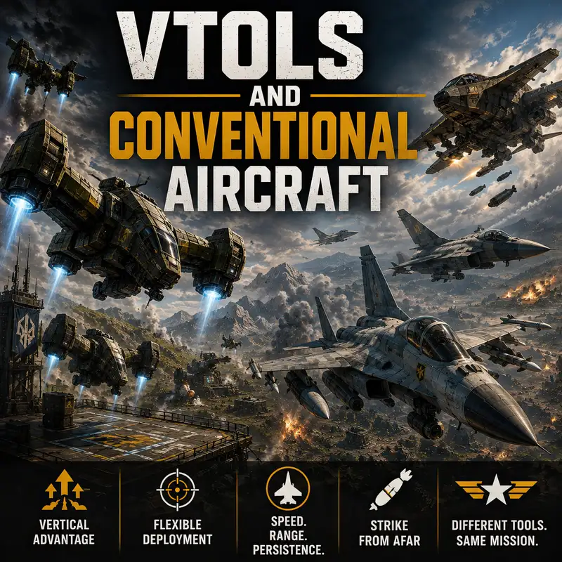 VTOLs and Conventional Aircraft