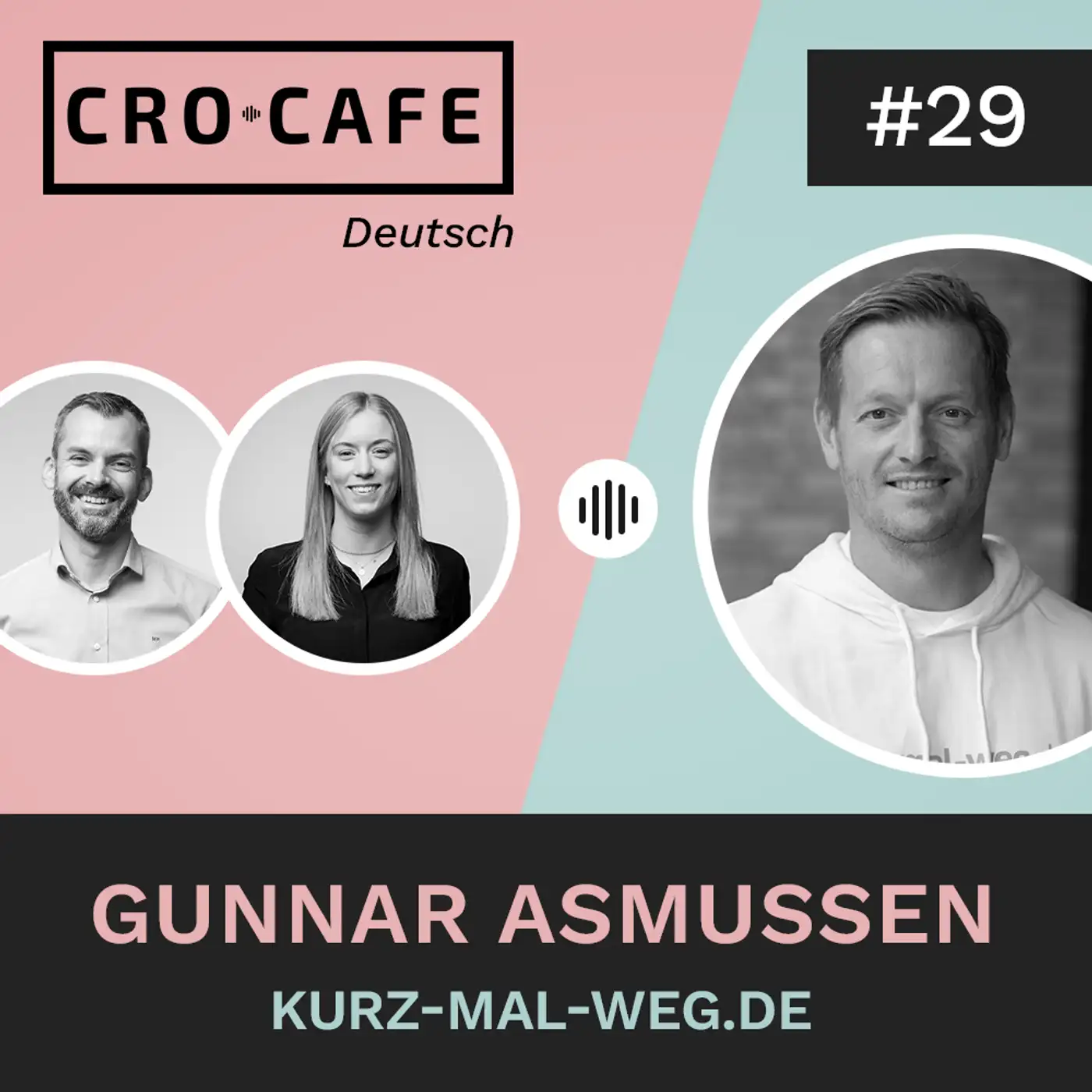 Cover art for episode: Testing bei kleineren Unternehmen mit Gunnar Asmussen - CRO.CAFE podcast