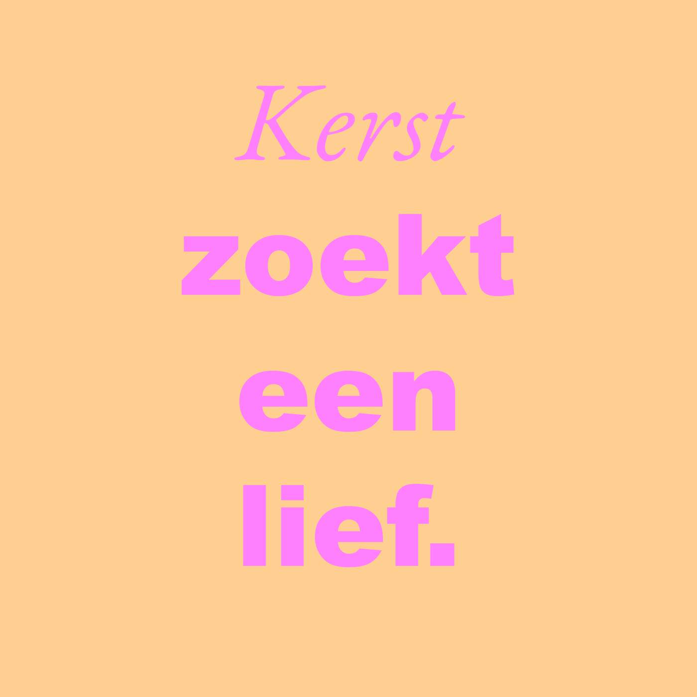 ... zoekt een lief.