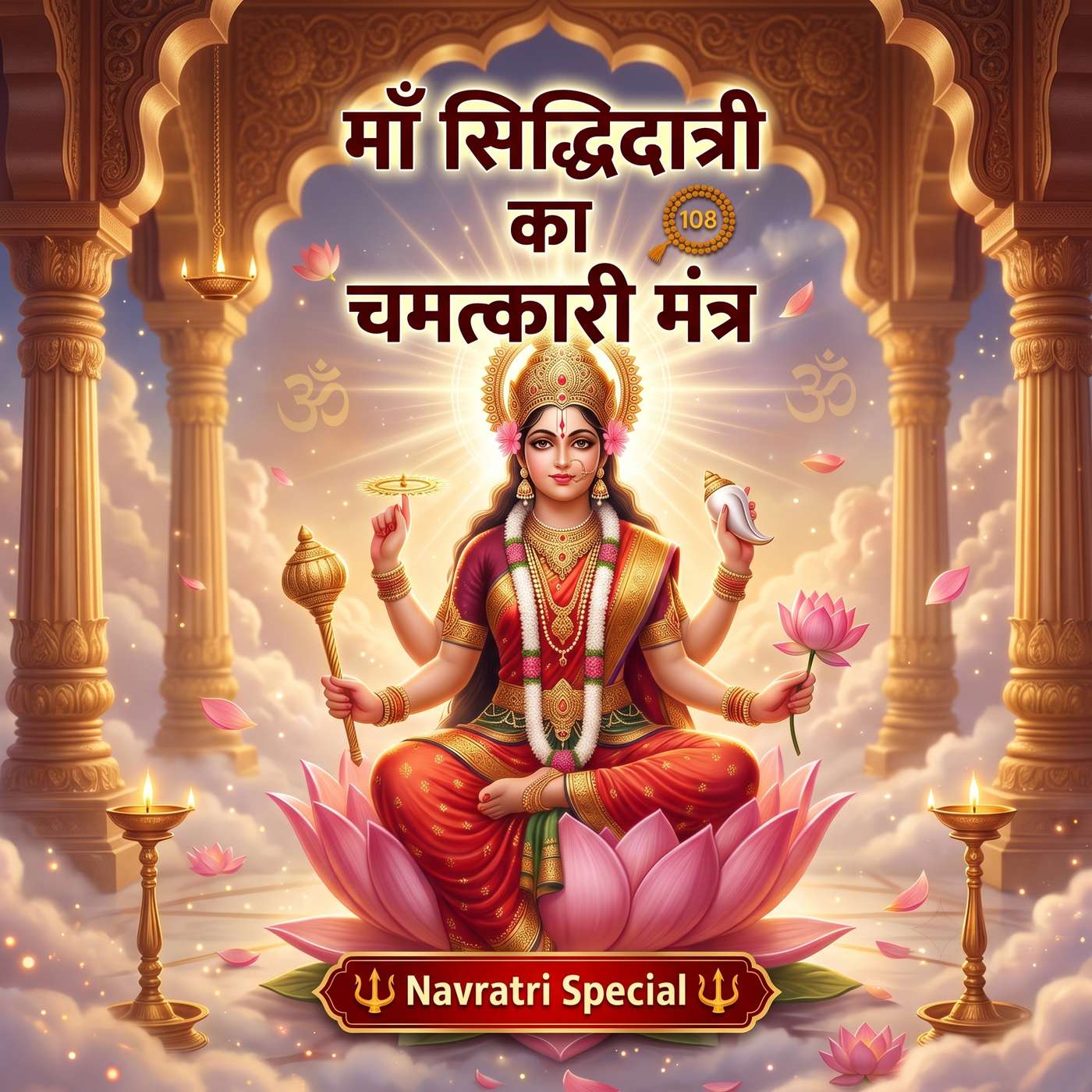 माँ सिद्धिदात्री का चमत्कारी मंत्र | Navratri Special | Siddhidatri Mantra | Navdurga Day 9 Mantra episode artwork