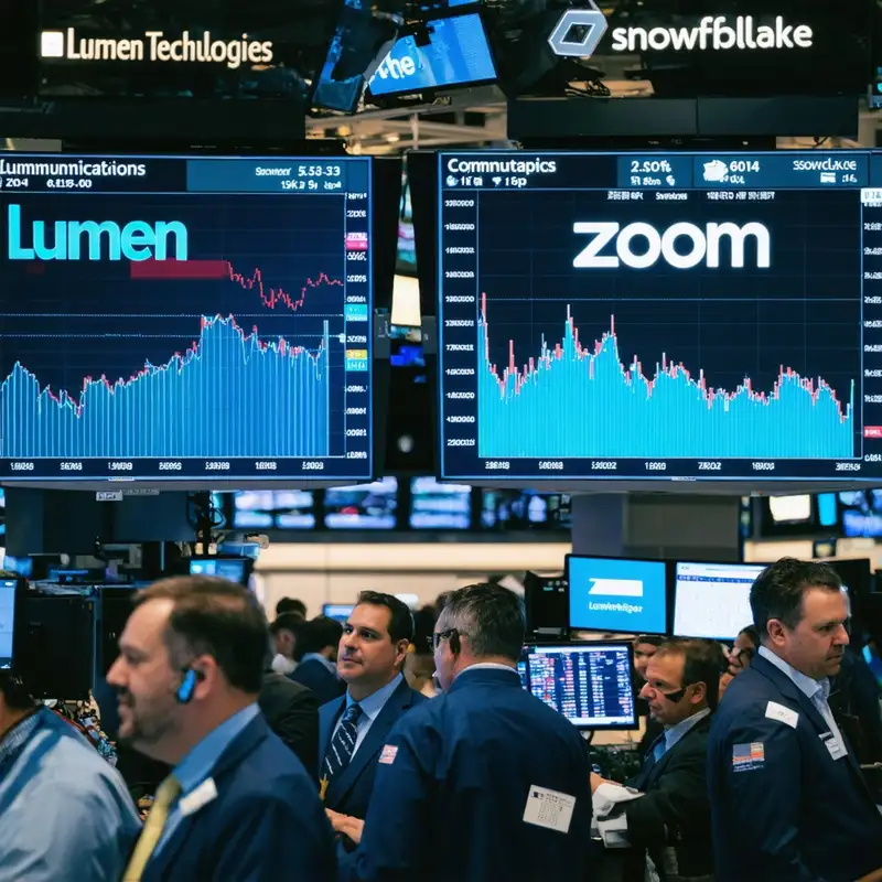 After Hours Stock Moves: Lumen, Snowflake, Zoom