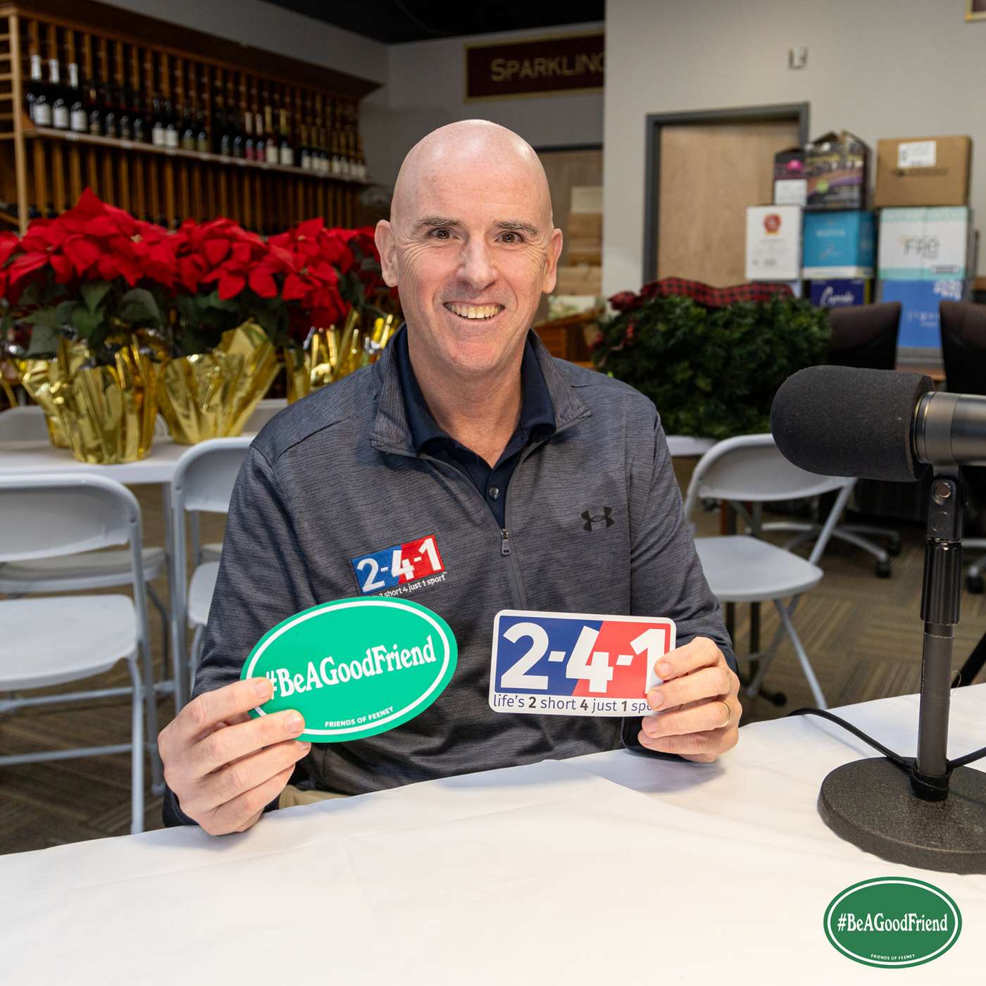 Feeney Talks With Friends