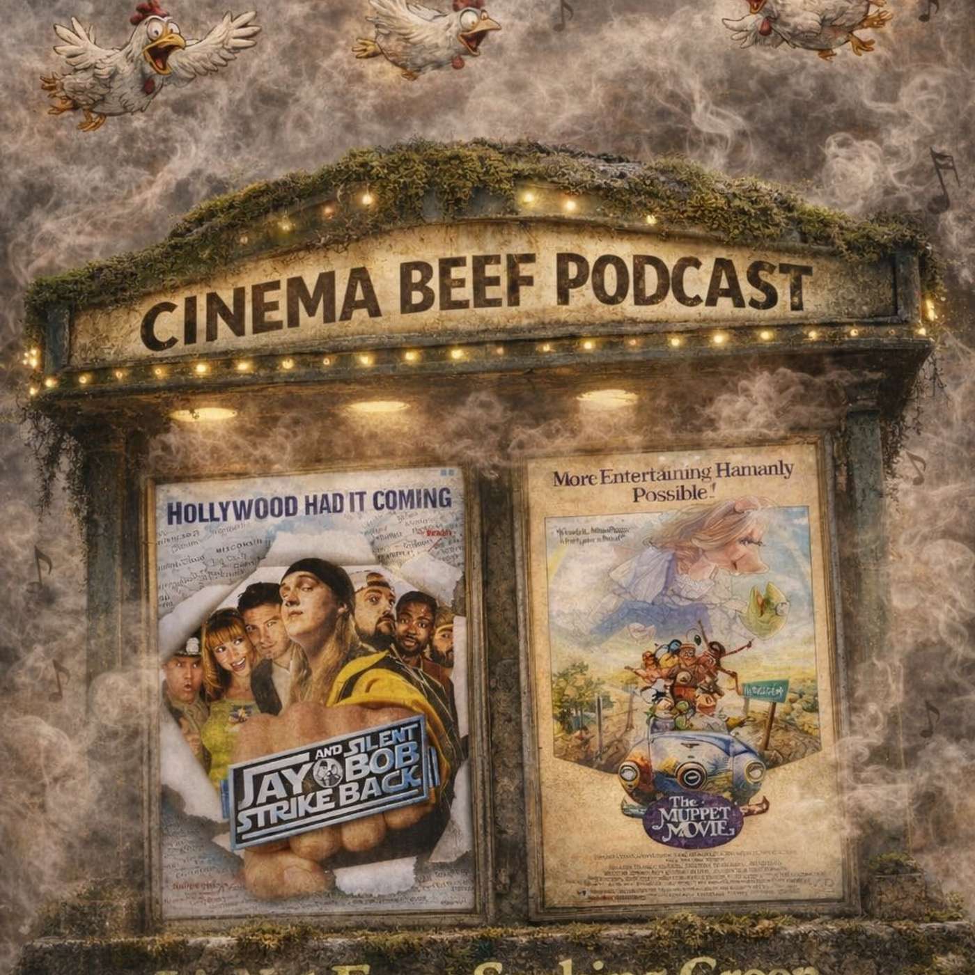 Cinema Beef Podcast : It's Not Easy Seeking Green (Jay and Silent Bob Strike Back/The Muppet Movie)