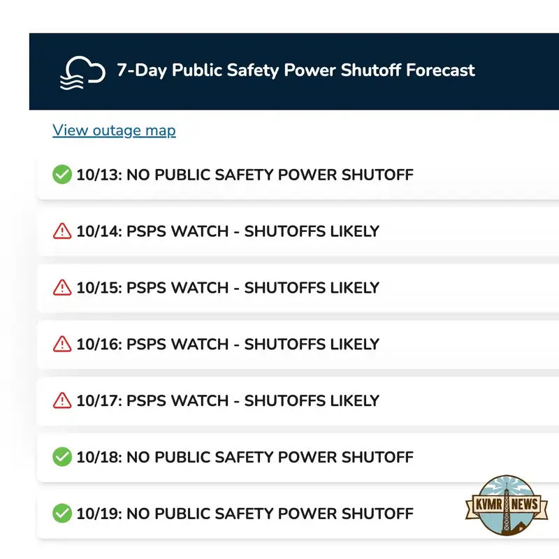 PG&E Says A PSPS Is Possible This Week