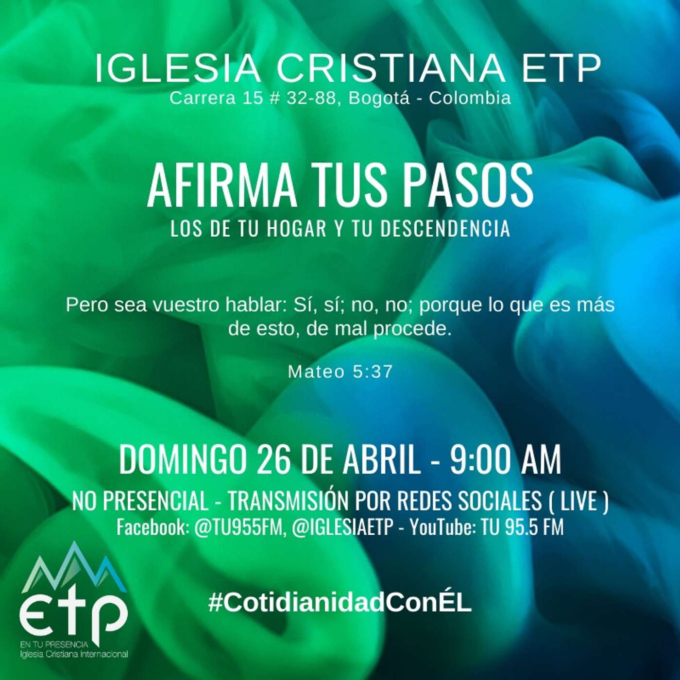 Charlas Iglesia ETP | Pastores Luis Salas y Jeannette Noguera, Iglesia ETP