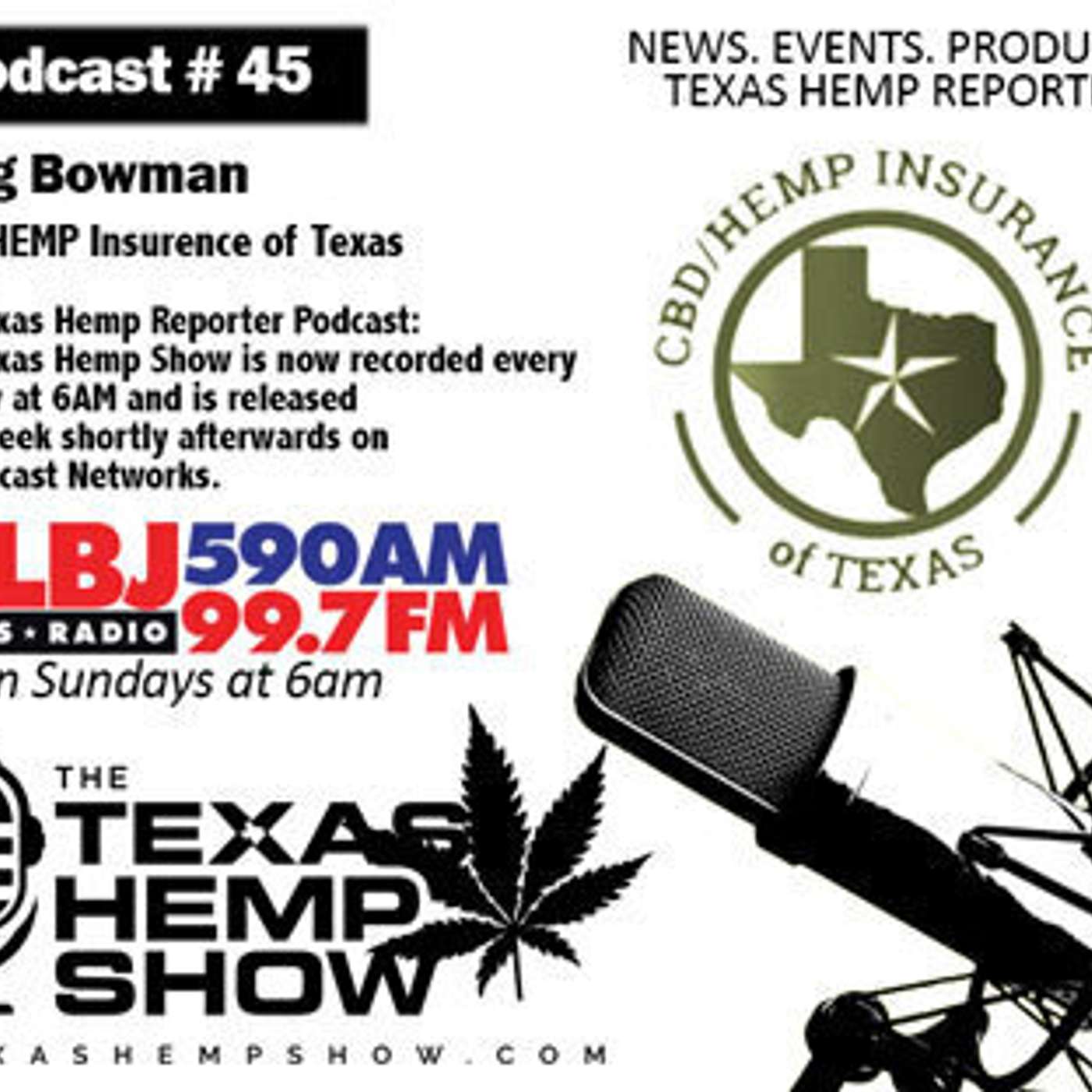 Episode #45 CBD Insurence of Texas / Greg Bowman episode artwork