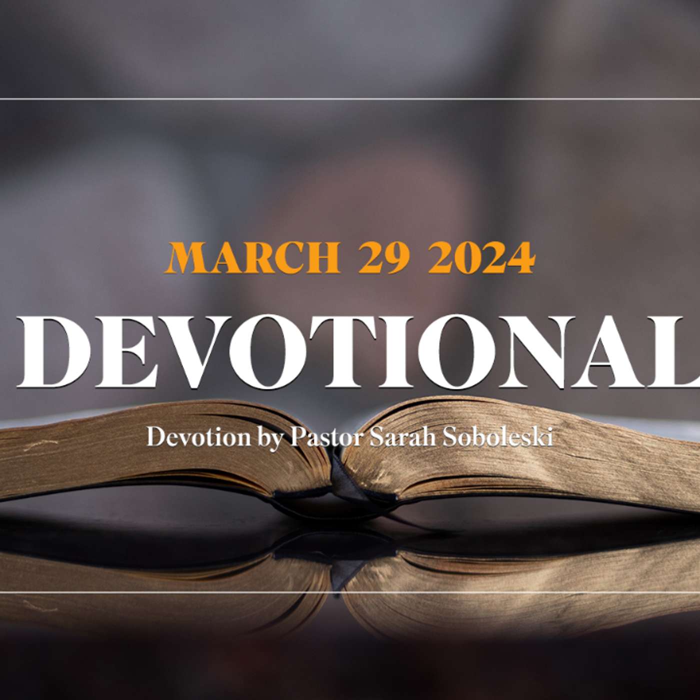 Devotion for March 29, 2024 with Pastor Sarah Soboleski episode artwork
