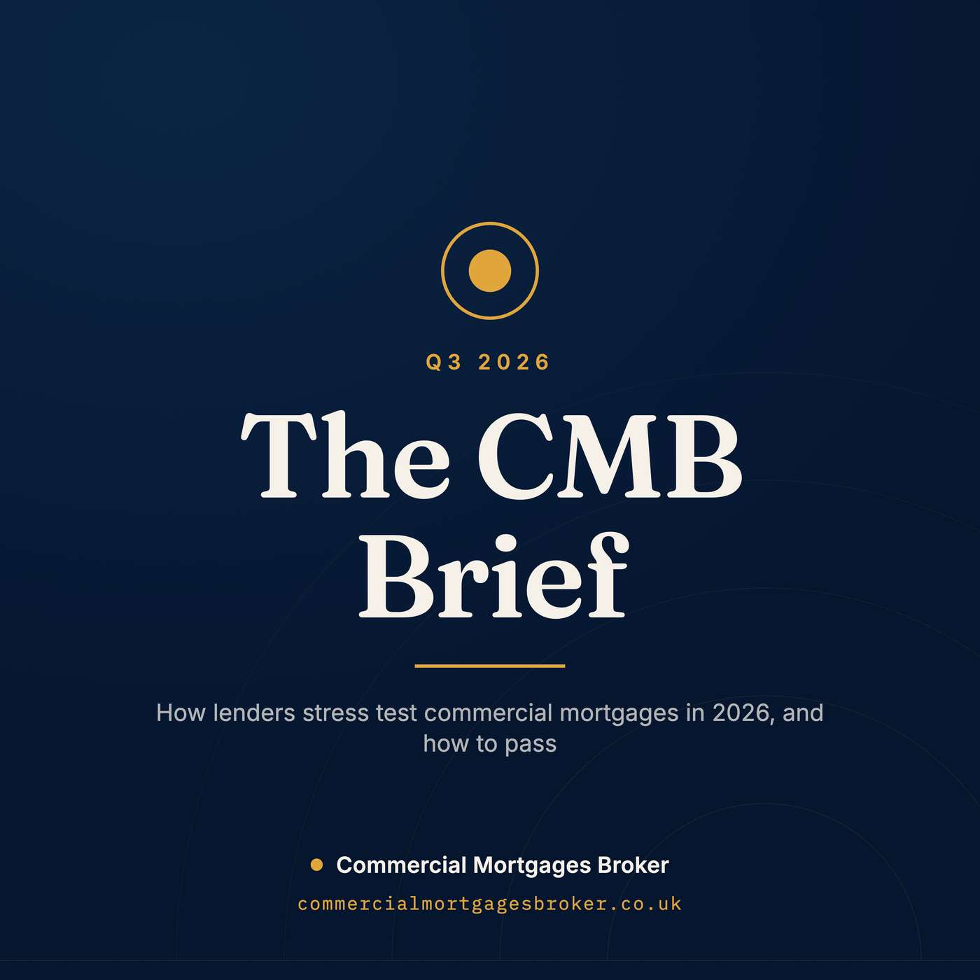 The CMB Brief: Commercial Mortgages, Rates and UK Property Finance podcast artwork