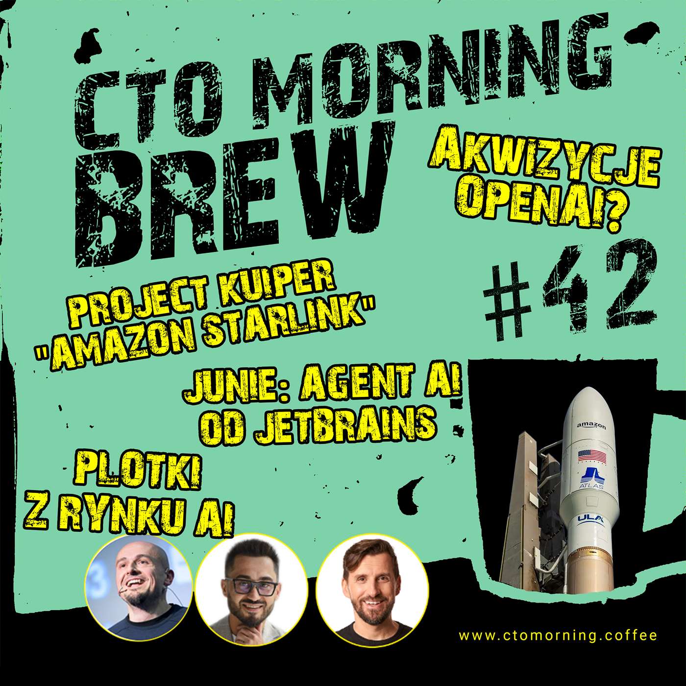 Brew #42: Akwizycje OpenAI? Junie: Agent AI od JetBrains. Podział Google? Kuiper: Amazon Starlink
