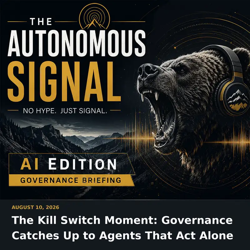 The Kill Switch Moment: Governance Catches Up to Agents That Act Alone | 08.10.26