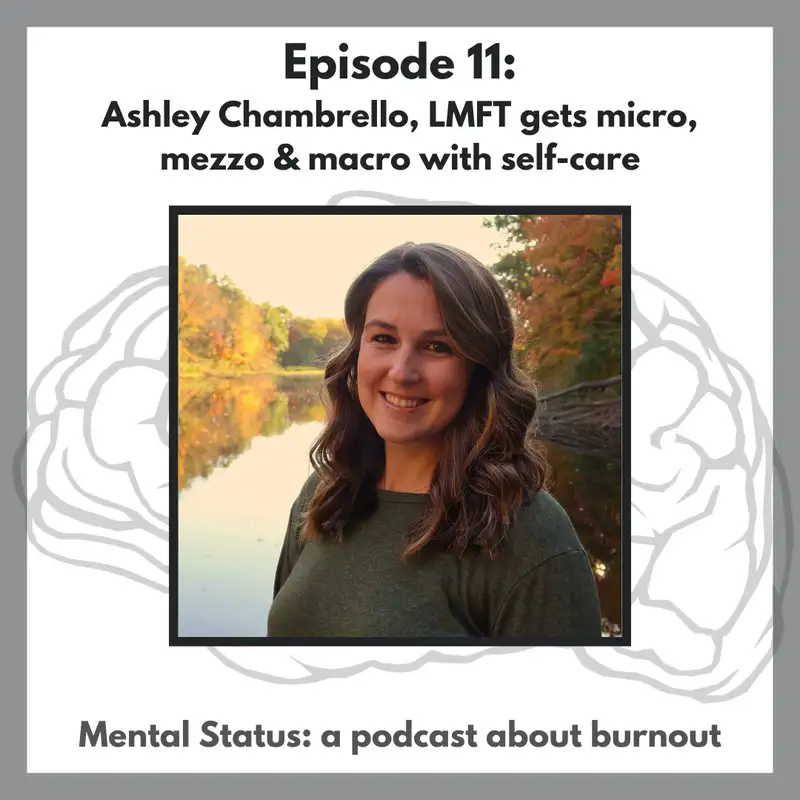 MS11: Ashley Chambrello, LMFT gets micro, mezzo and macro with self-care
