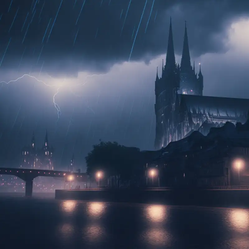 Gothic Storm: Heavy Rain and Thunder