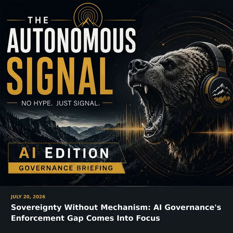 Sovereignty Without Mechanism: AI Governance's Enforcement Gap Comes Into Focus | 07.20.26
