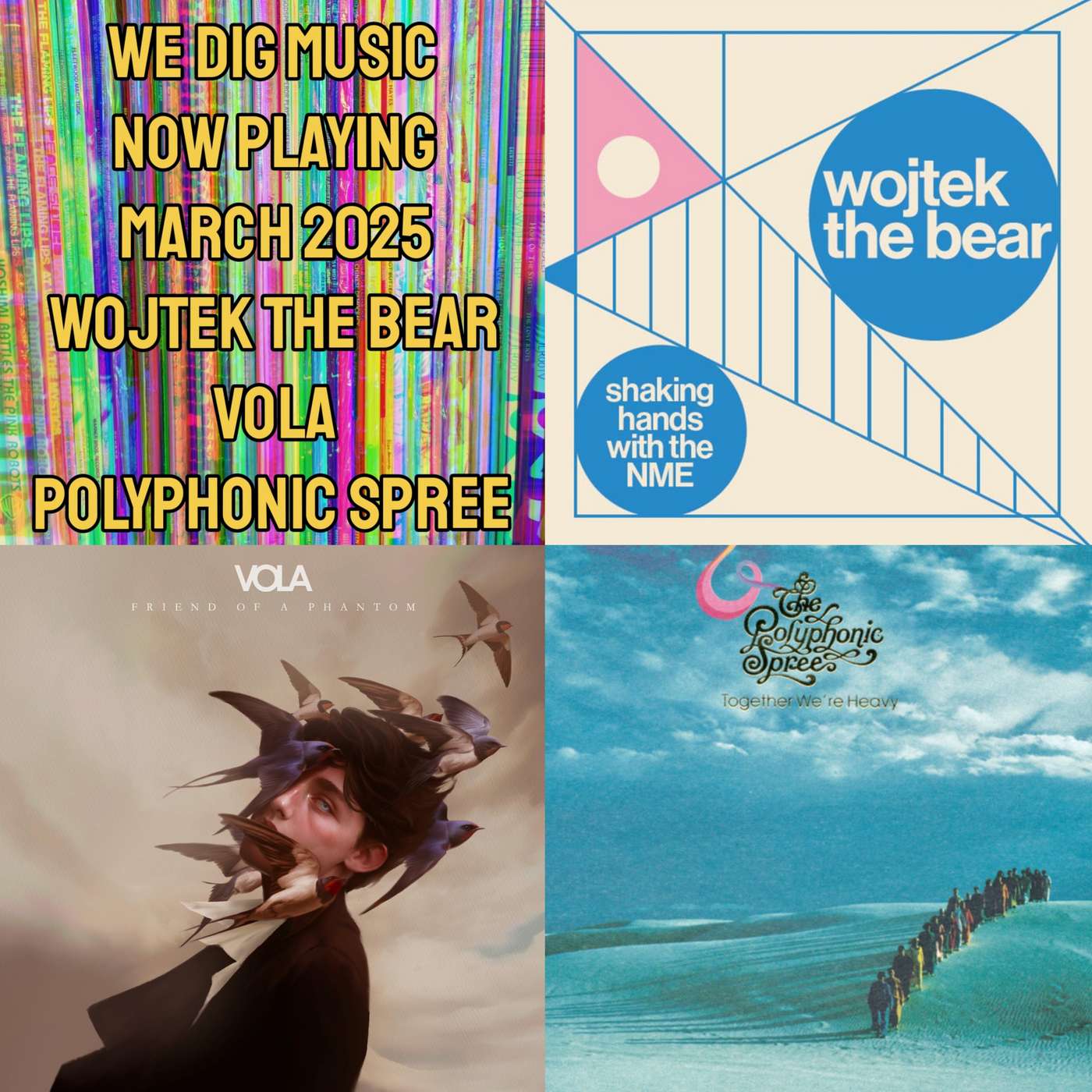 We Dig Music - Series 8 Episode 3 - Now Playing March 2025 - Wojtek The Bear, VOLA, & The Polyphonic Spree