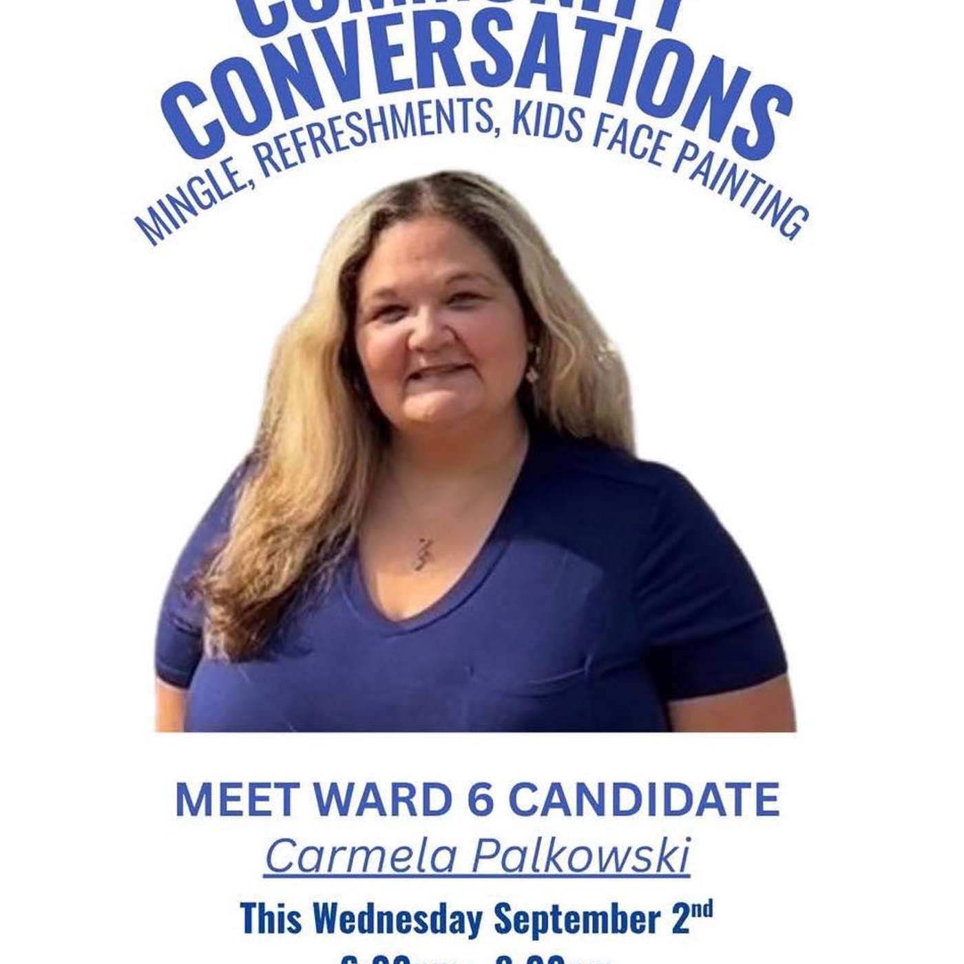 Caledon Ward 6 Candidate Carmela Palkowski to hold drop in meeting Sept 6 from 6pm-8pm at Mashric Cafe episode artwork