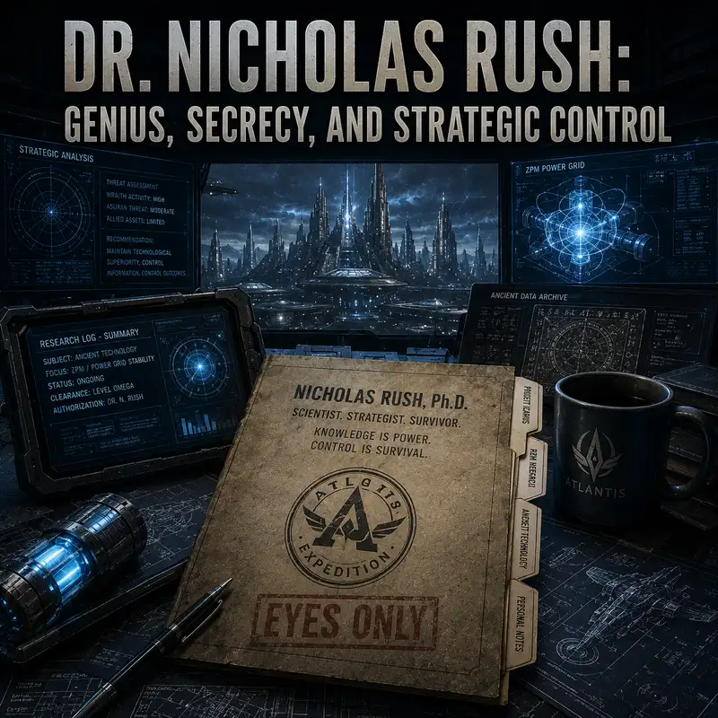 Dr. Nicholas Rush: Genius, Secrecy, and Strategic Control