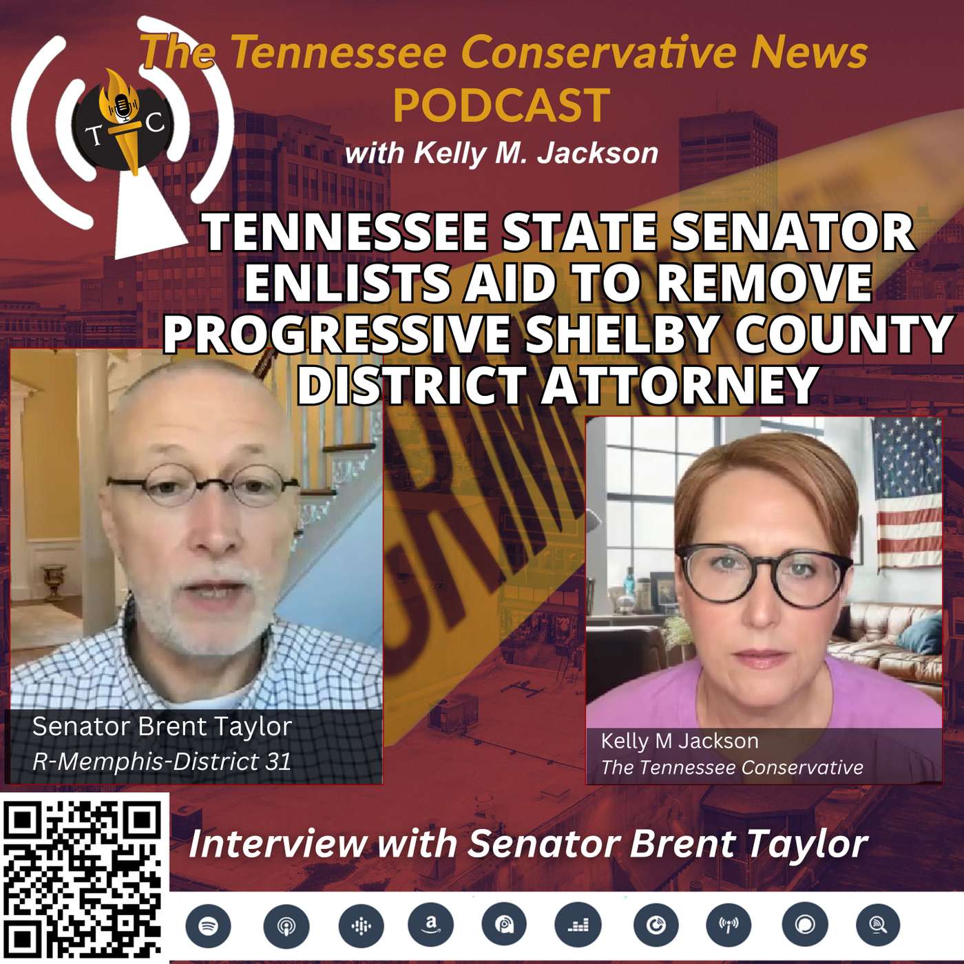 Tennessee Senator Brent Taylor: Enlisting Aid To Remove Progressive Shelby County DA