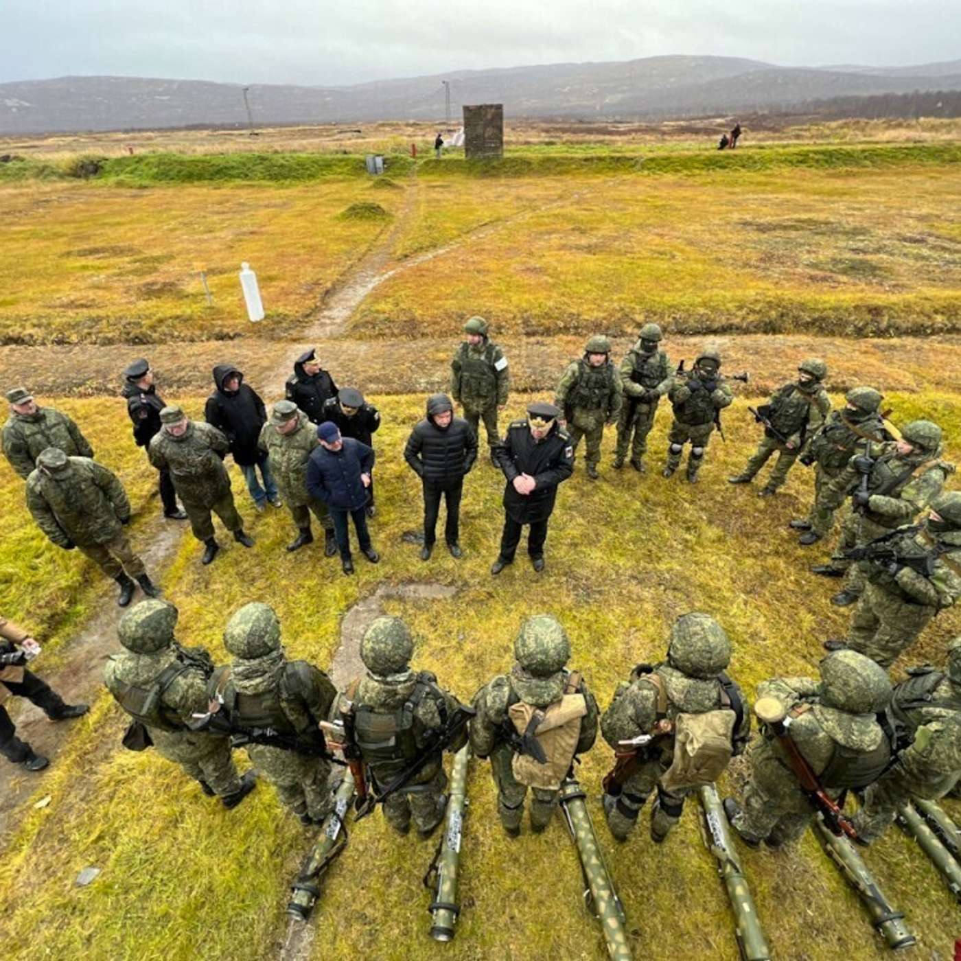 Российские мобилизованные проходят боевую подготовку у границы с НАТО