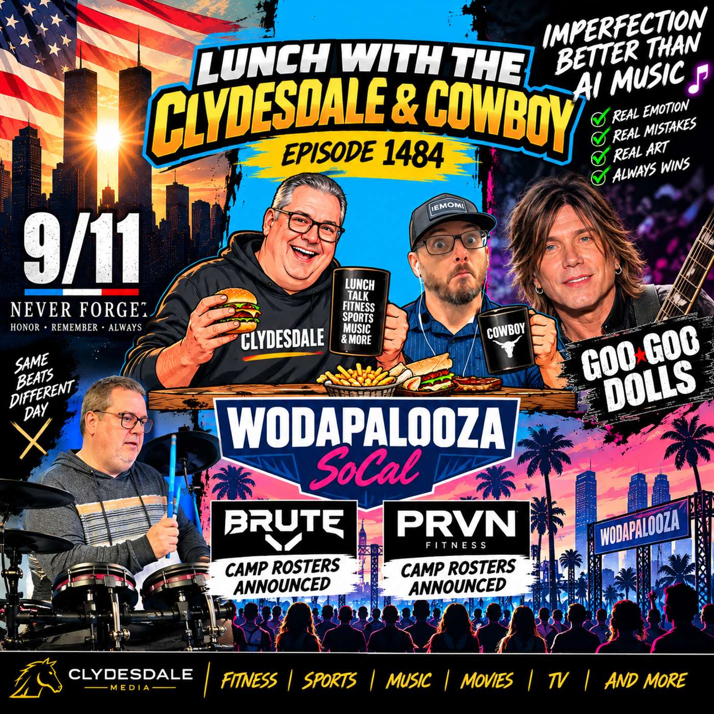 Lunch with the Clydesdale & Cowboy - 25th Anniversary of 9/11 episode artwork