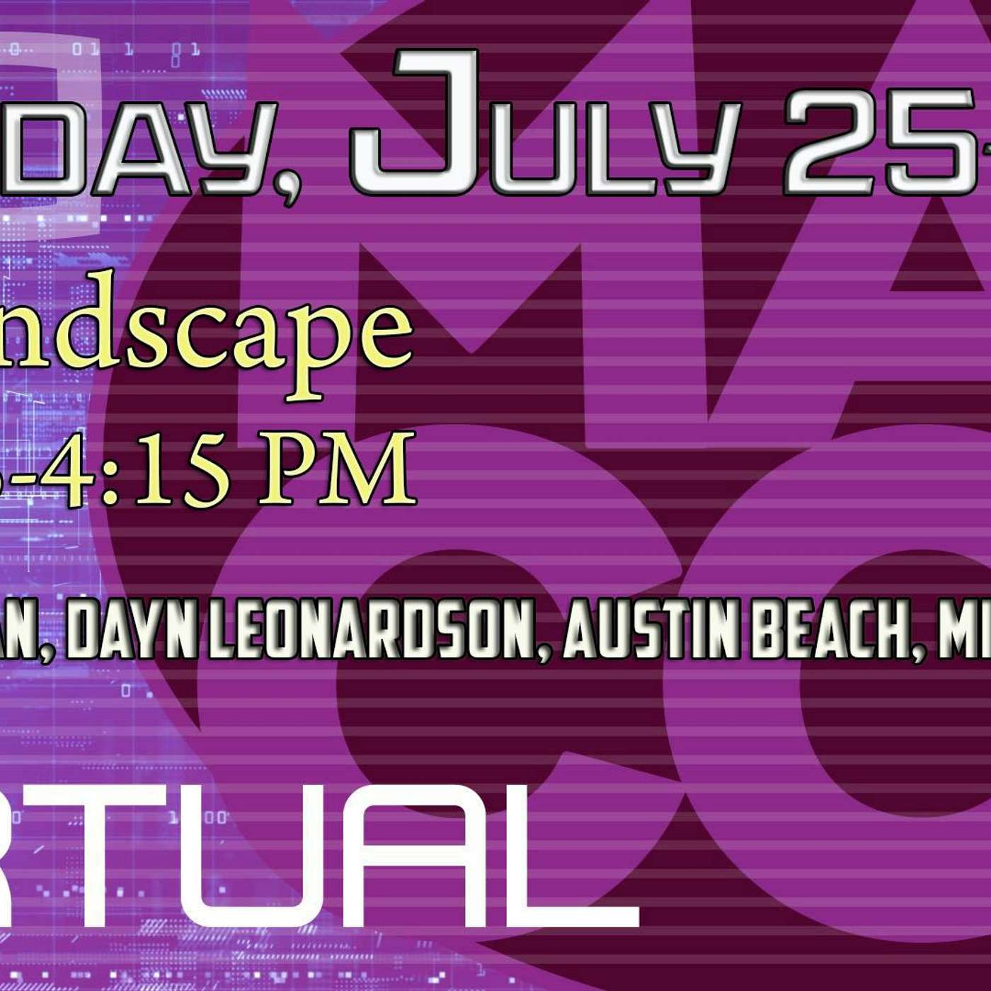 Mutual Presents: MADCON 2021- Sunday 4: Soundscape episode artwork