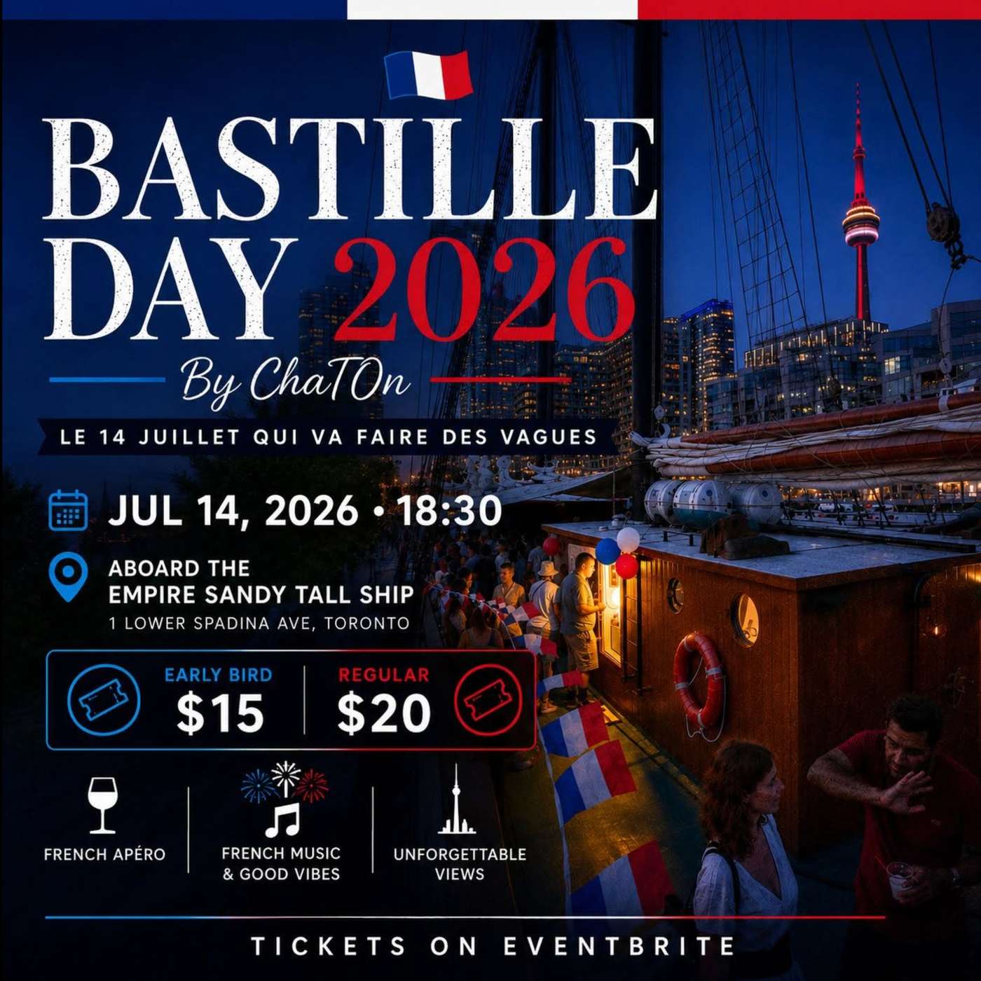 ENTREVUE - Venez fêter le 14 juillet sur un bateau avec l'association ChatOn episode artwork