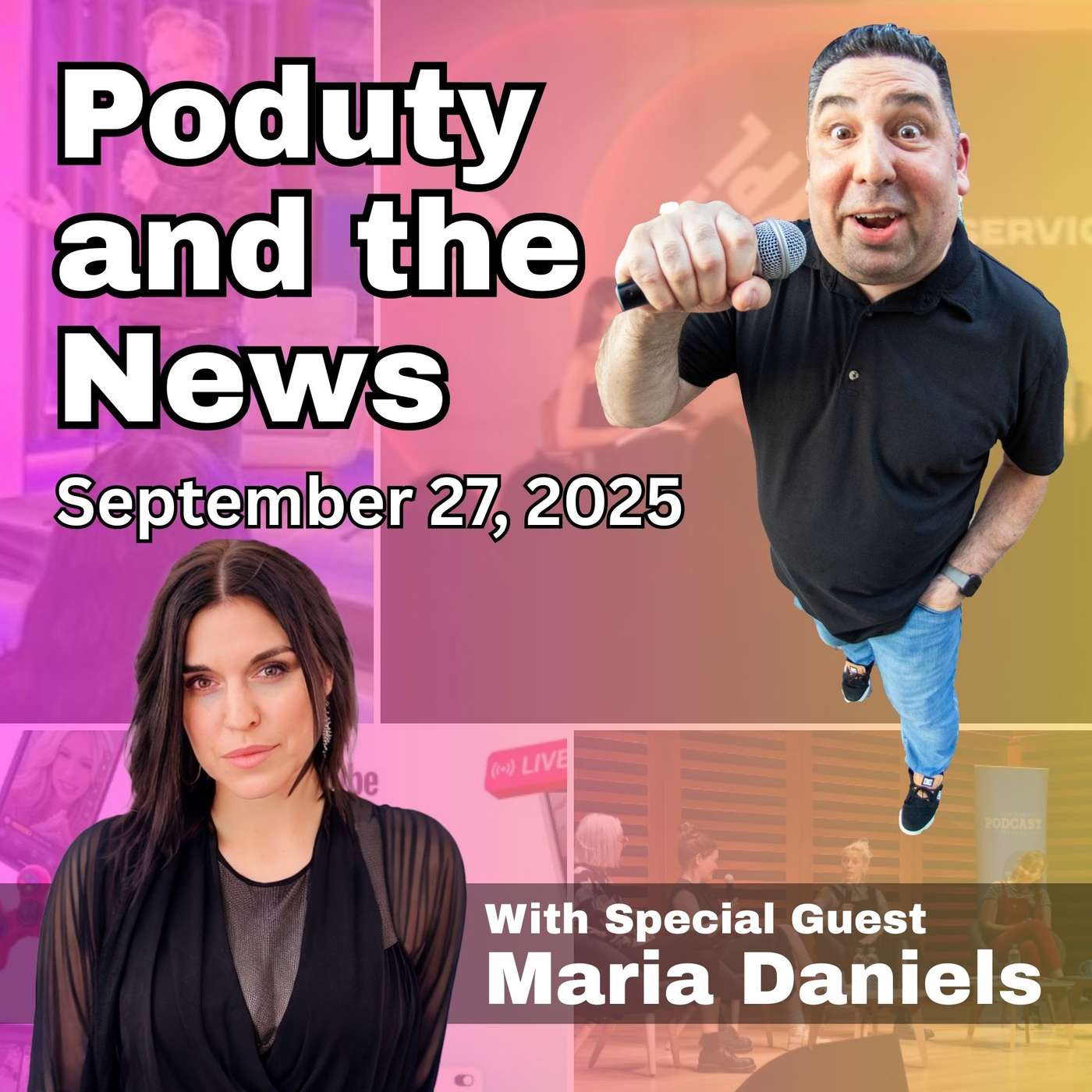 Poduty and the News.  The Weekly Live Podcast About Podcast News, Trends & Live Podcasting