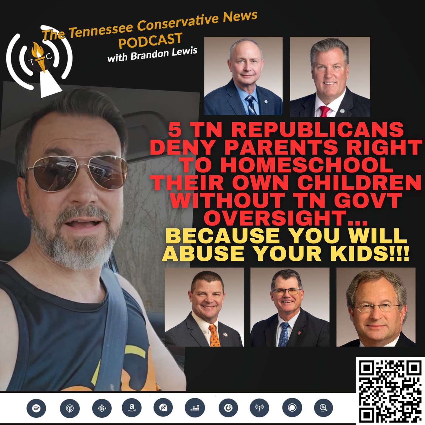 5 TN Republicans DENY parents the right to Homeschool their own children without TN government oversight... because you will abuse your kids!!!