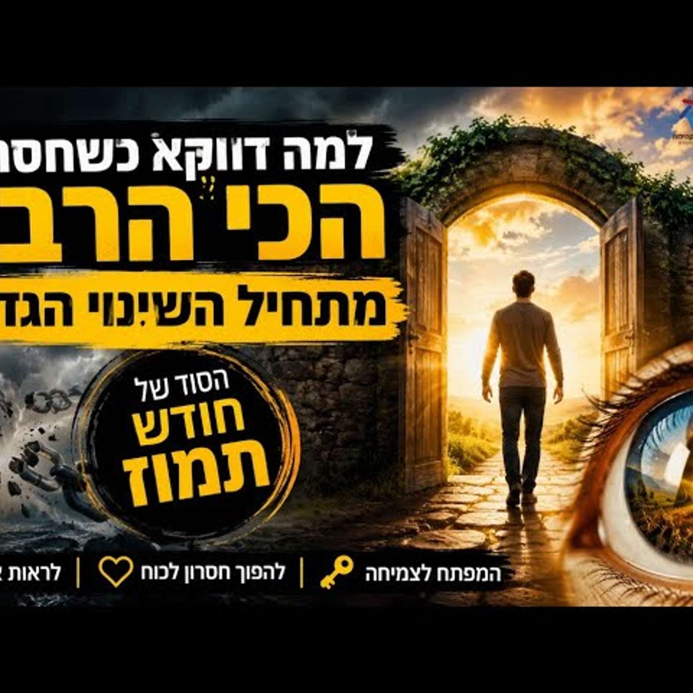 הכוח הנסתר של חודש תמוז: איך להפוך חסרונות, משברים ותסכולים למנוע של צמיחה והצלחה! מרתק ביותר! episode artwork