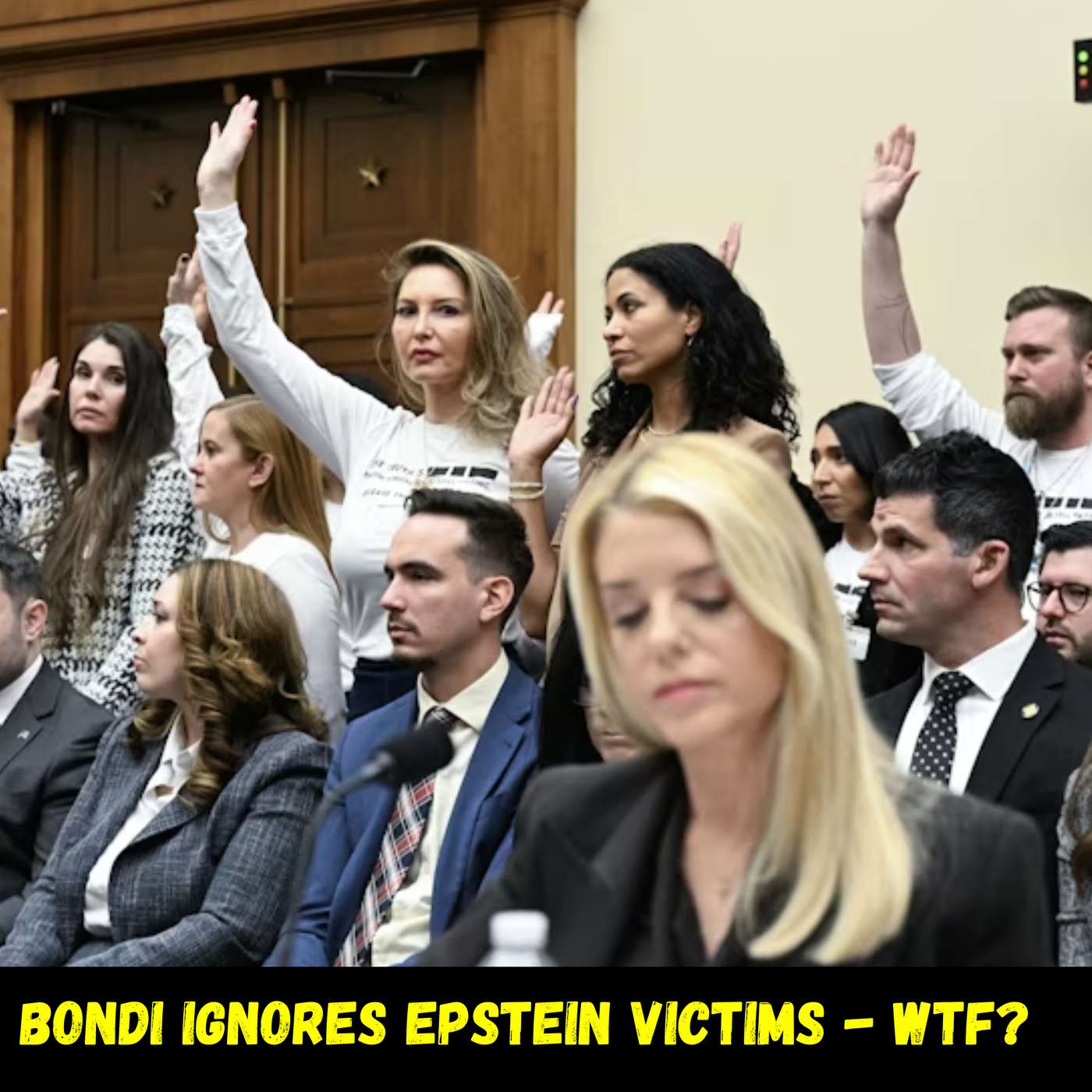 DISGUSTING: Pam Bondi Refuses to Acknowledge Victims in Epstein Hearing