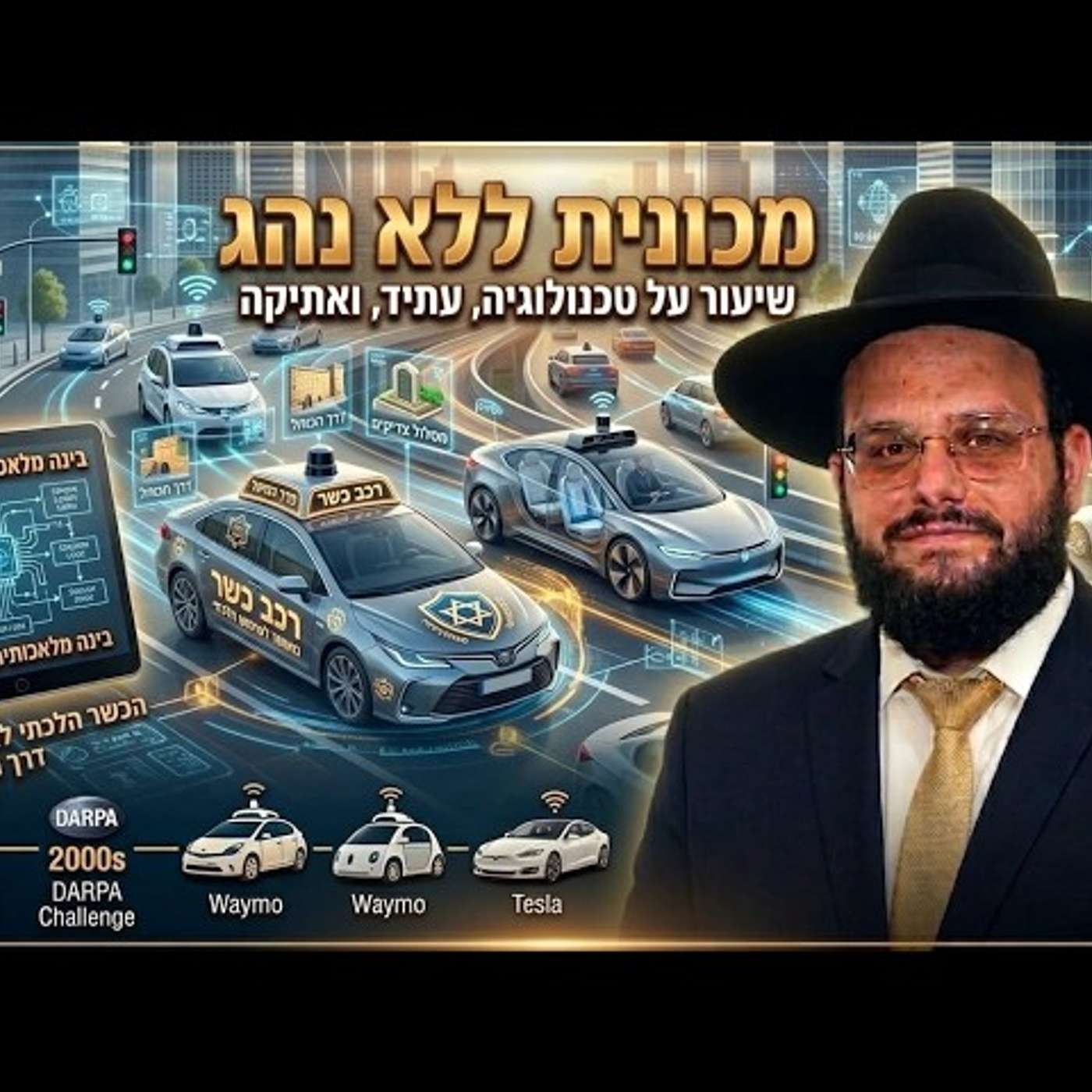 שבת, תאונות ודיני נפשות: האם מותר לתכנת מכונית שתיסע לבד בשבת? הגאון הרב אברהם מימון שליט"א episode artwork