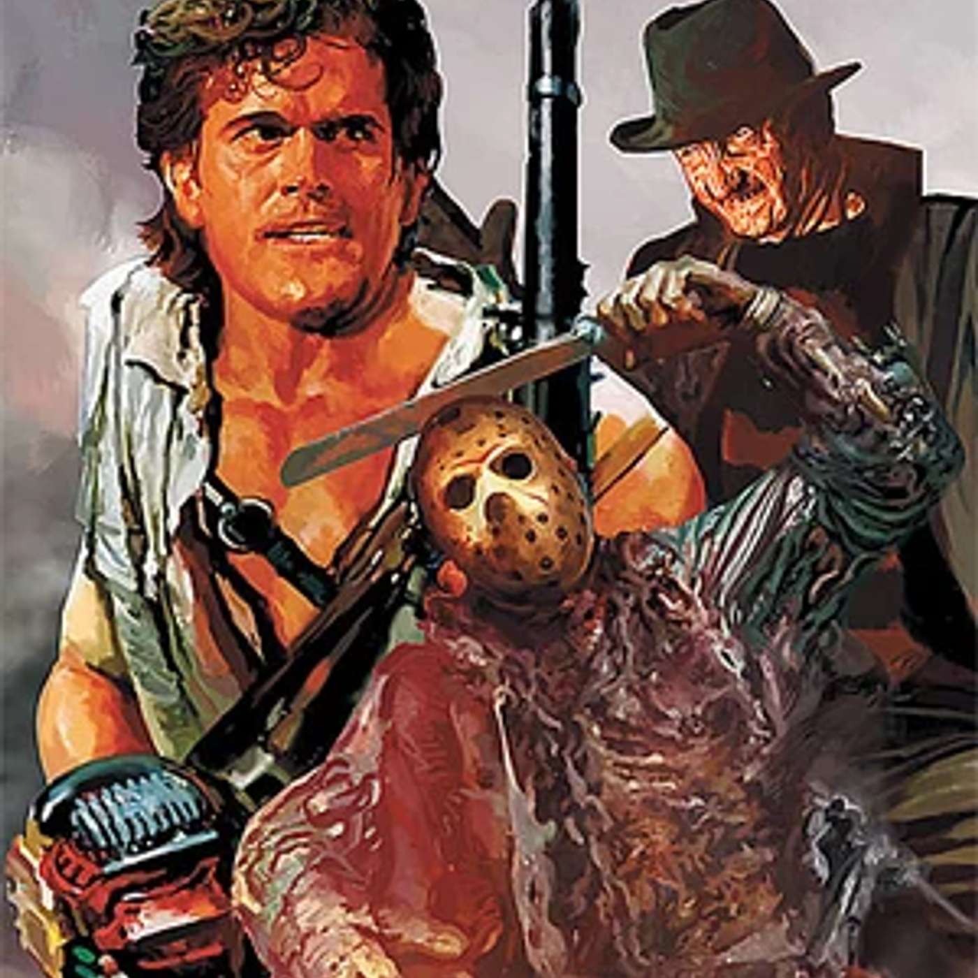 What if Jason (Friday the 13th) fought Freddy (Nightmare on Elm Street) and Ash (Evil Dead)?