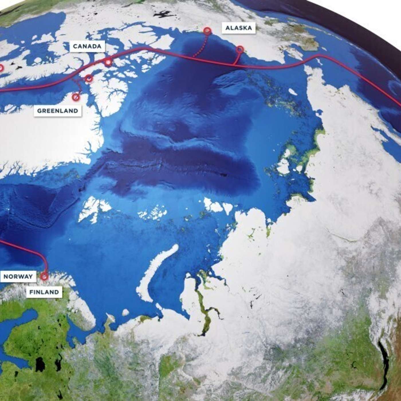 Для подводного кабеля в Азию нашли новый трансарктический маршрут