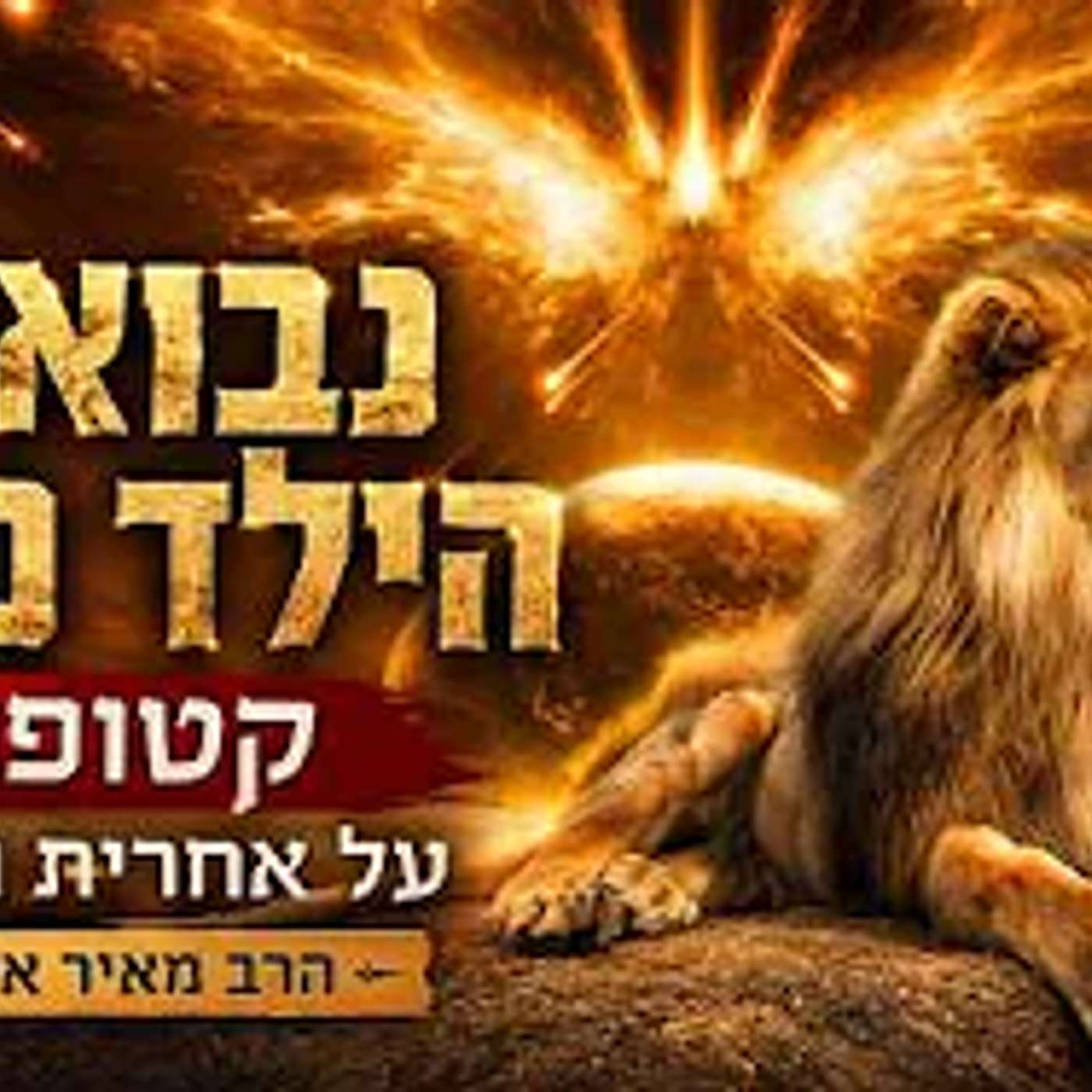 הרב מאיר אליהו שליט'א מגלה  המשמעות המדהימה של נבואת הילד