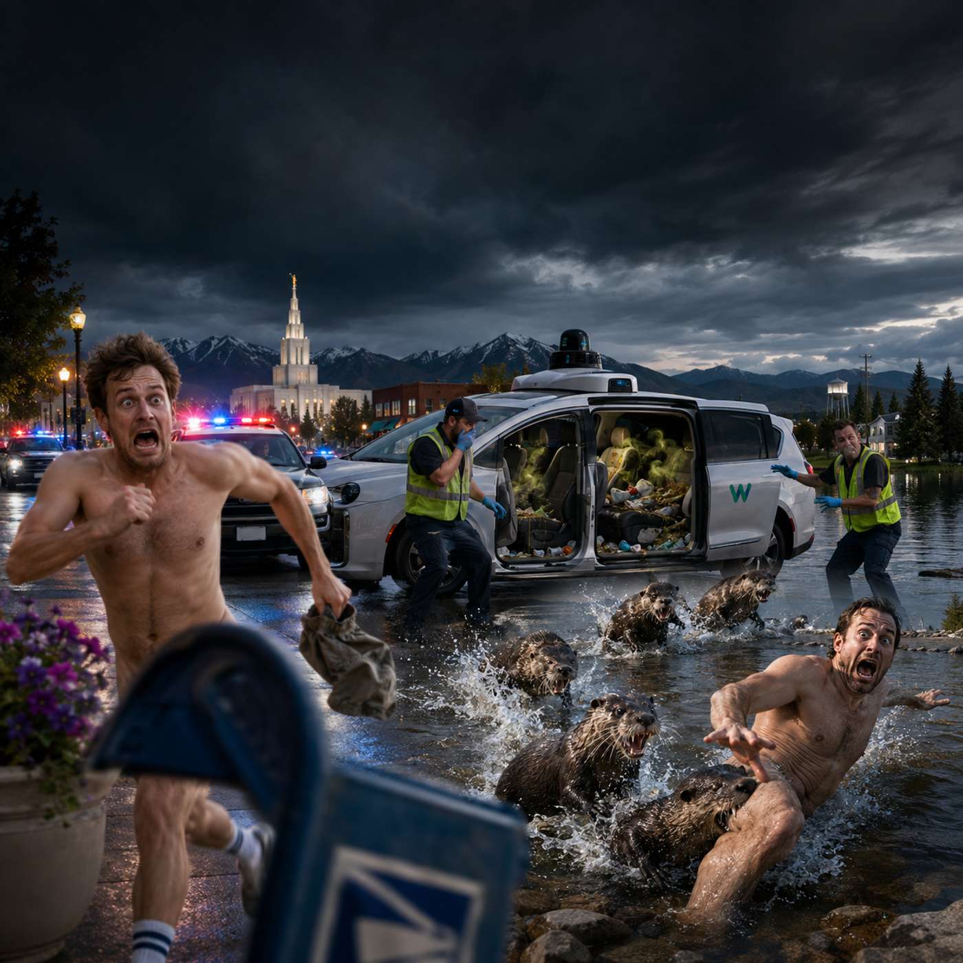 #0418 - Naked In Rexburg, Pooping In Waymos, And Getting Attacked By River Otters - 09/02/2026 episode artwork