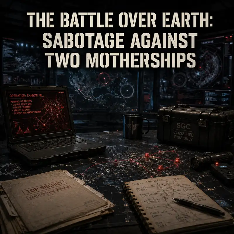 The Battle Over Earth: Sabotage Against Two Motherships