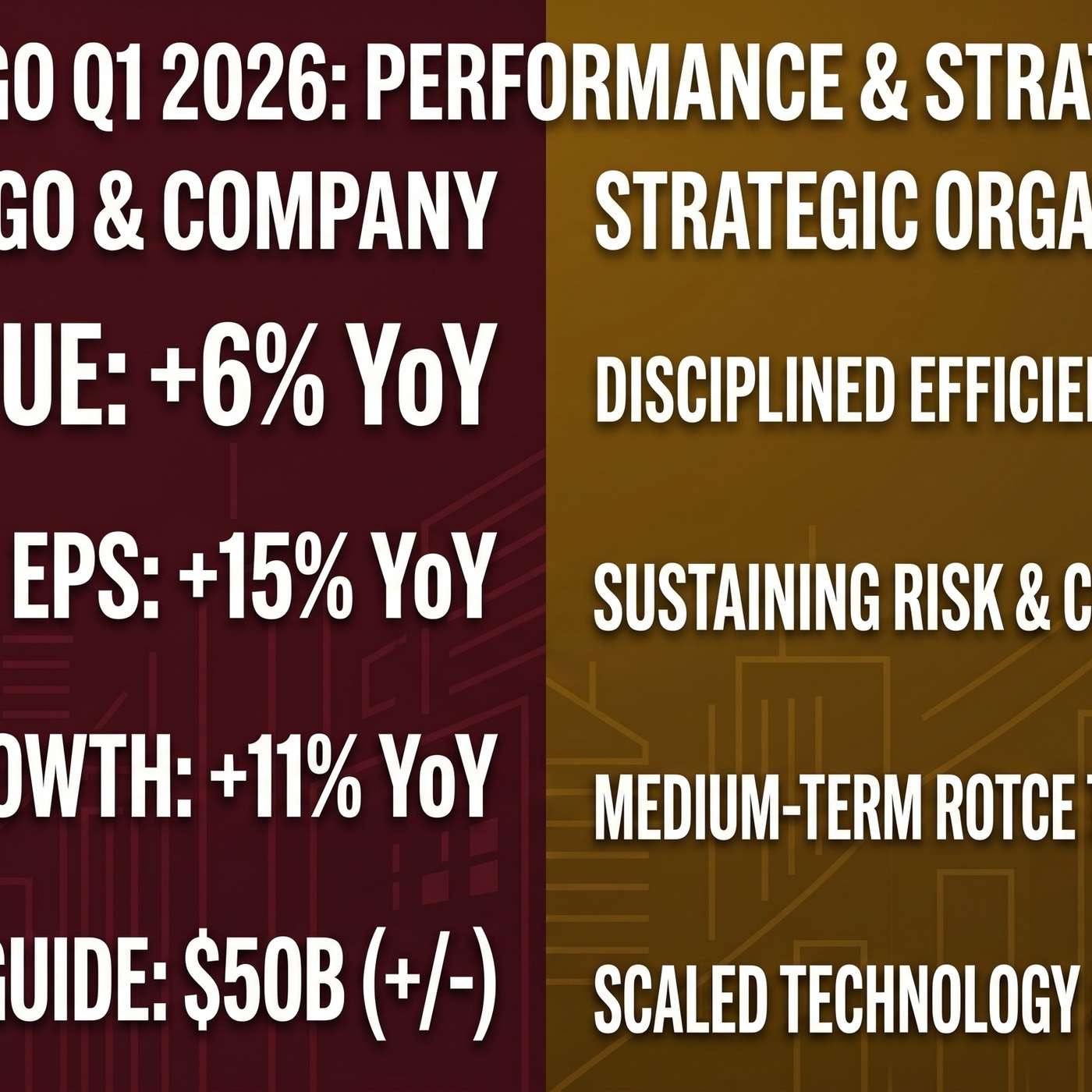 Wells Fargo & Company (WFC) Announced Q1 2026 Earnings on April 14, 2026, Reporting "revenue increasing 6%" artwork