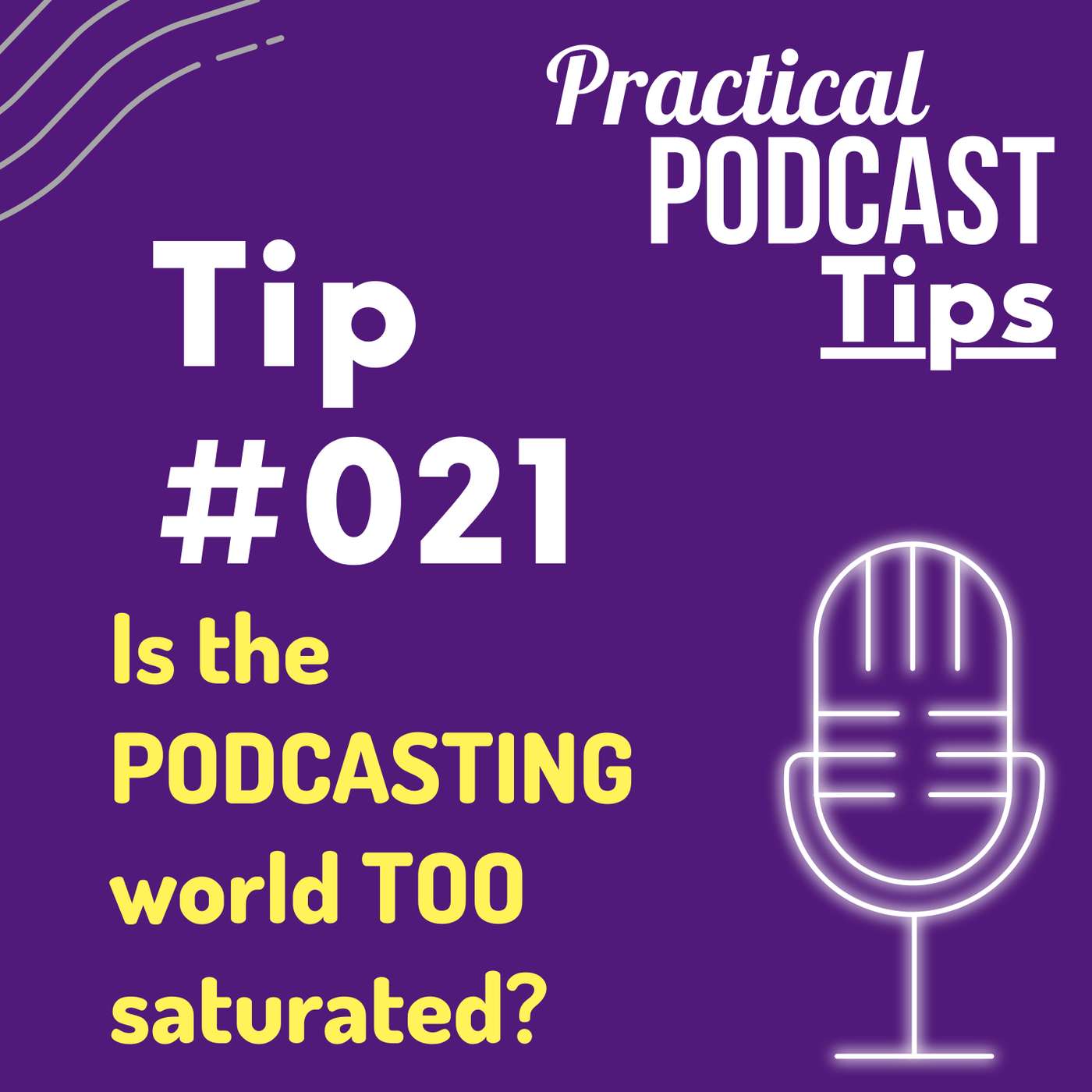 Is the PODCASTING world TOO saturated? Is the PODCASTING world TOO saturated?