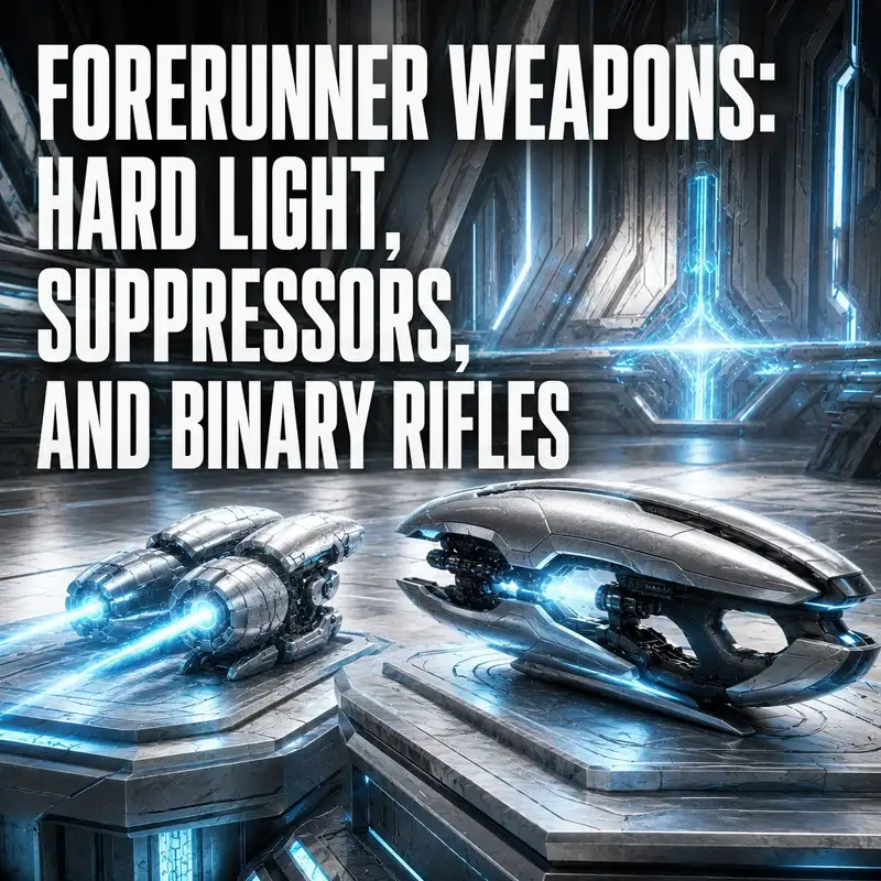 Forerunner Weapons: Hard Light, Suppressors, and Binary Rifles
