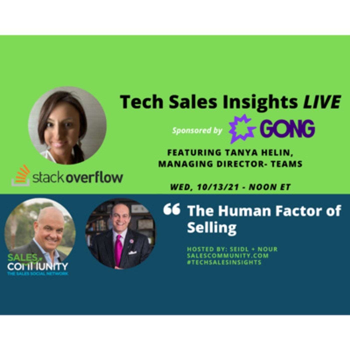 E50 - The Human Factor of Selling with Tanya Helin, Stack Overflow