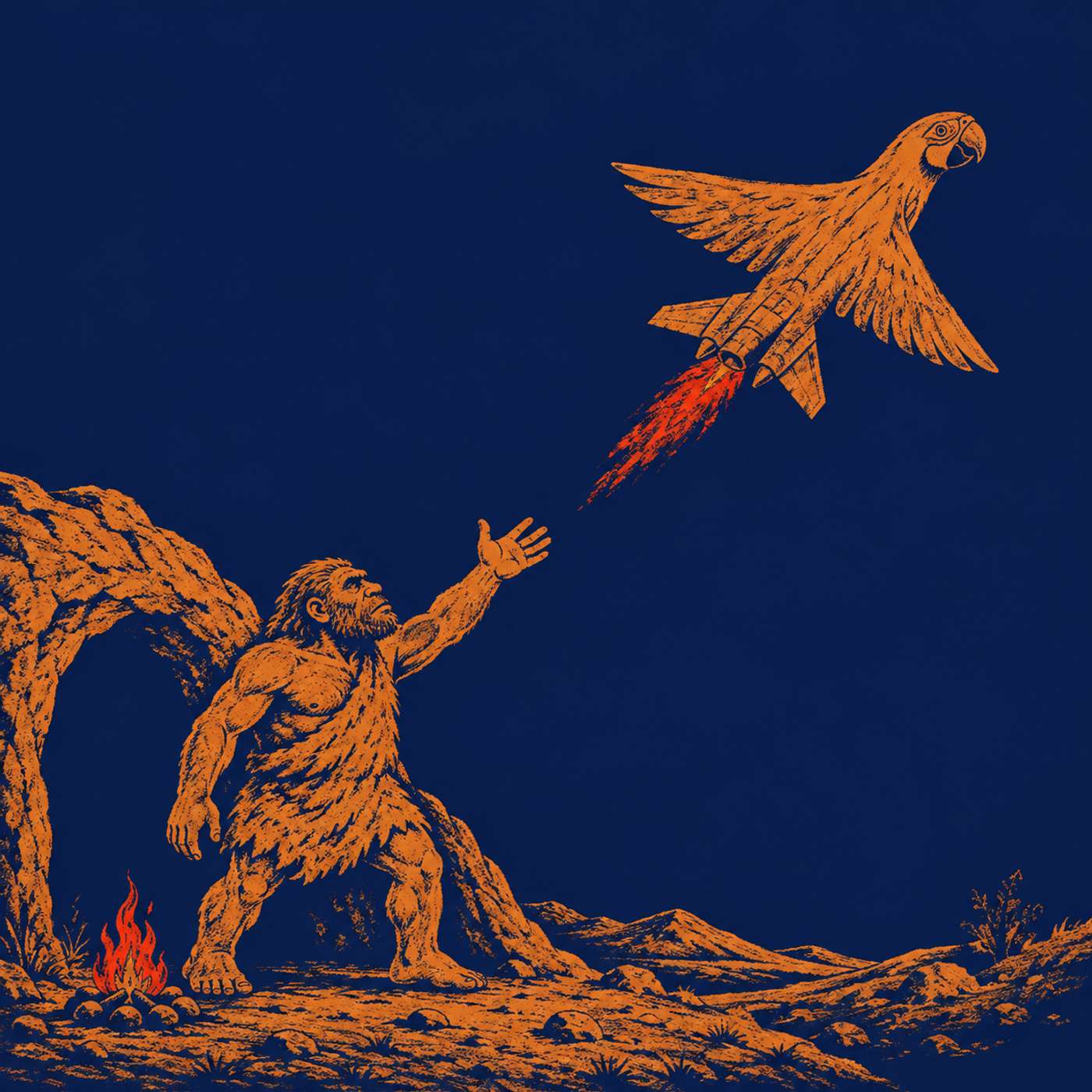 Artwork for #10 - The Parrot Learned to Fly a Fighter Jet