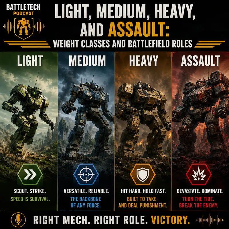 Light, Medium, Heavy, and Assault: Weight Classes and Battlefield Roles